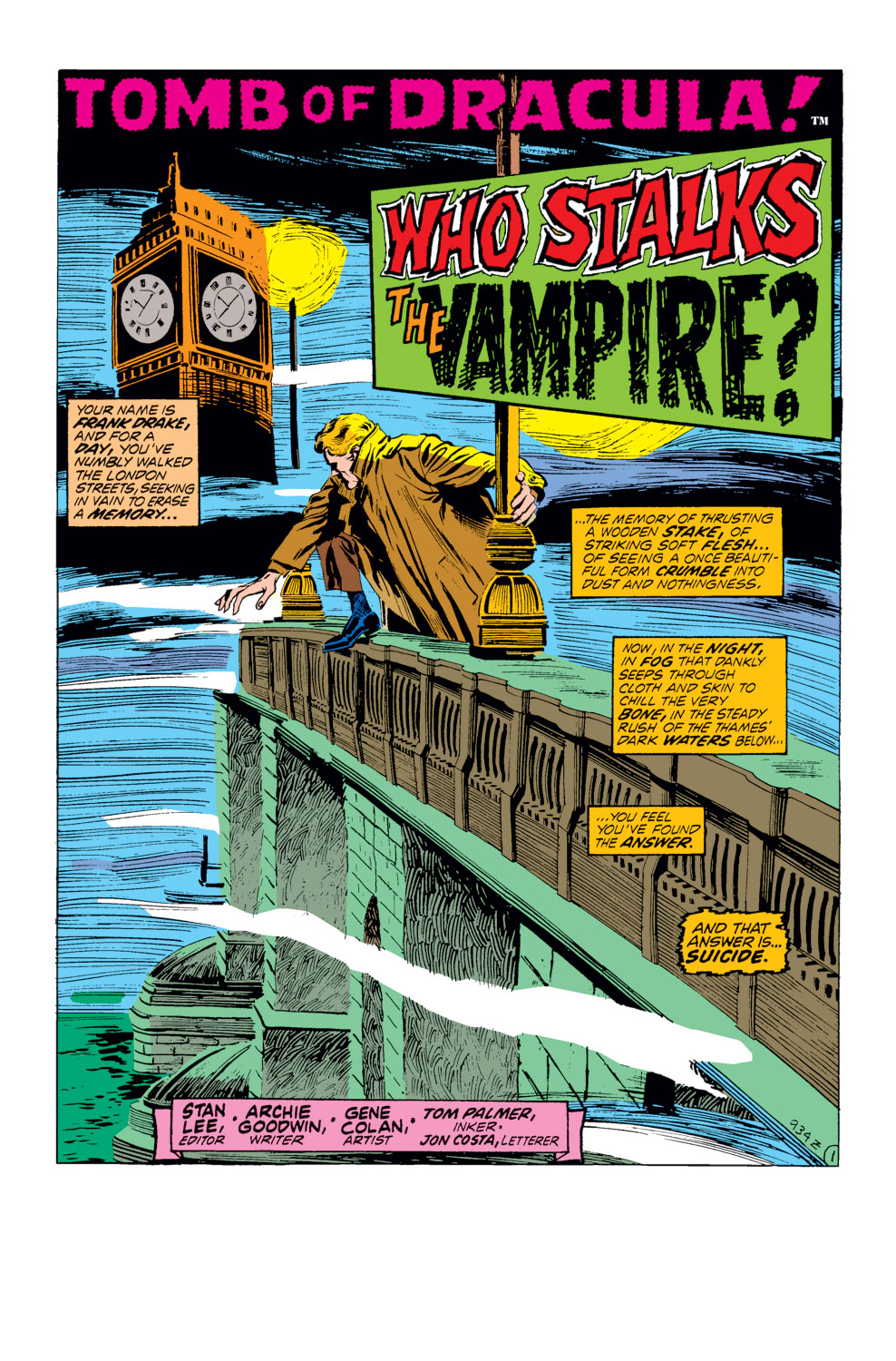 Read online Tomb of Dracula (1972) comic -  Issue #3 - 2