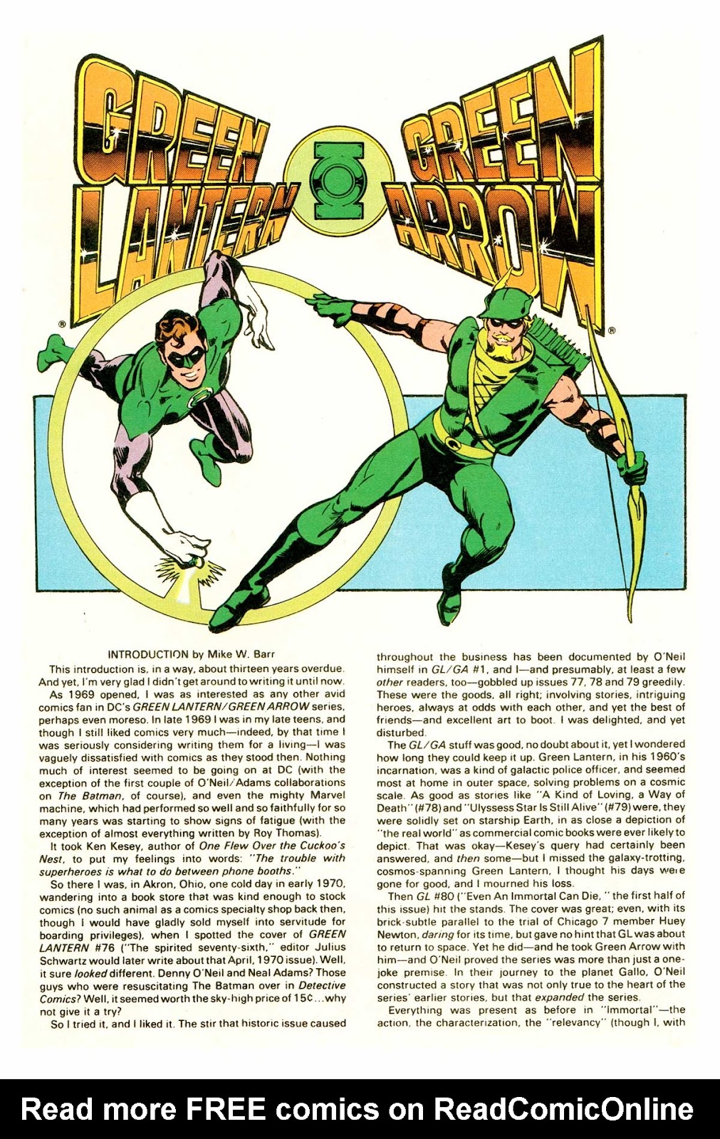 Green Lantern/Green Arrow issue 3 - Page 1