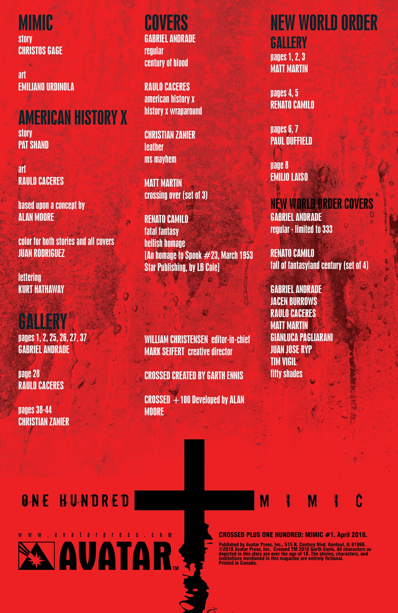 Read online Crossed Plus One Hundred: Mimic comic -  Issue #1 - 2