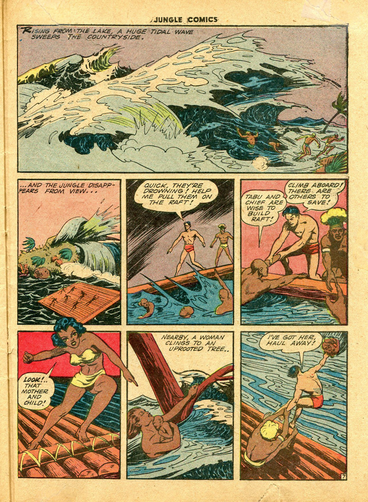 Read online Jungle Comics comic -  Issue #43 - 47