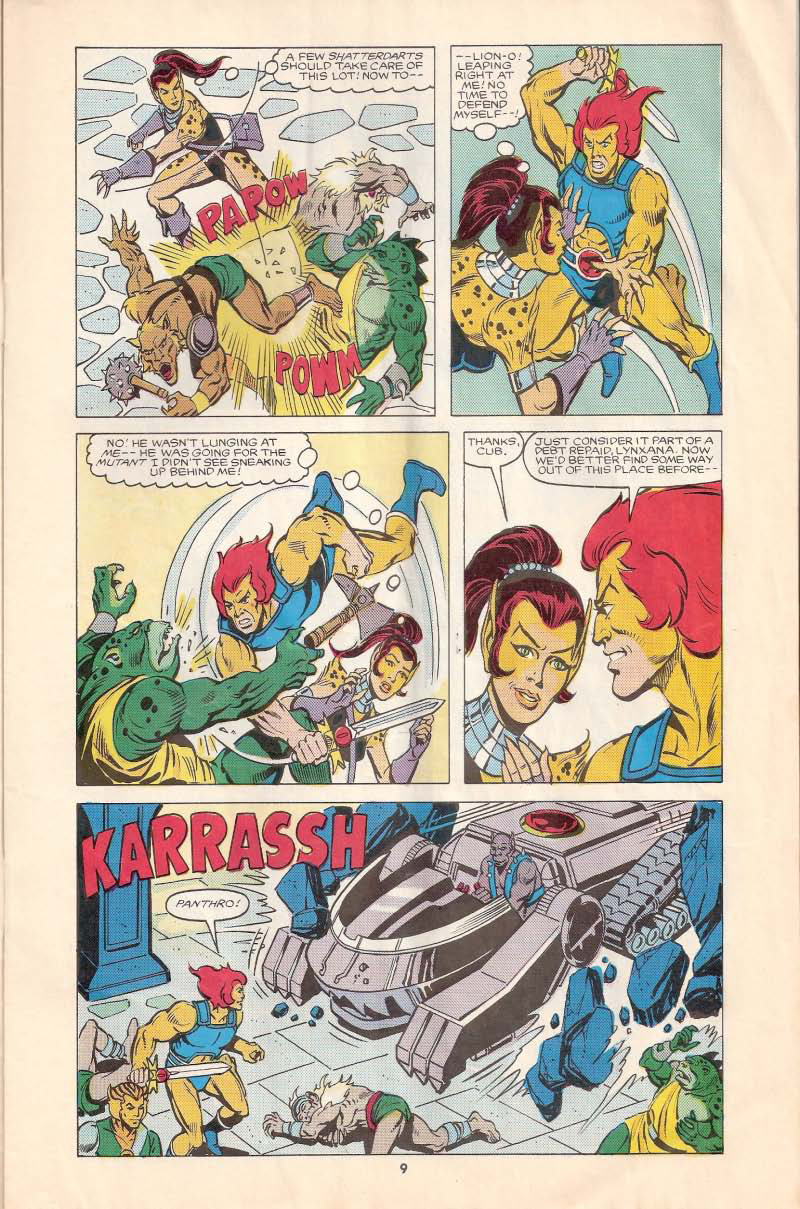 Read online ThunderCats (1987) comic -  Issue #6 - 9