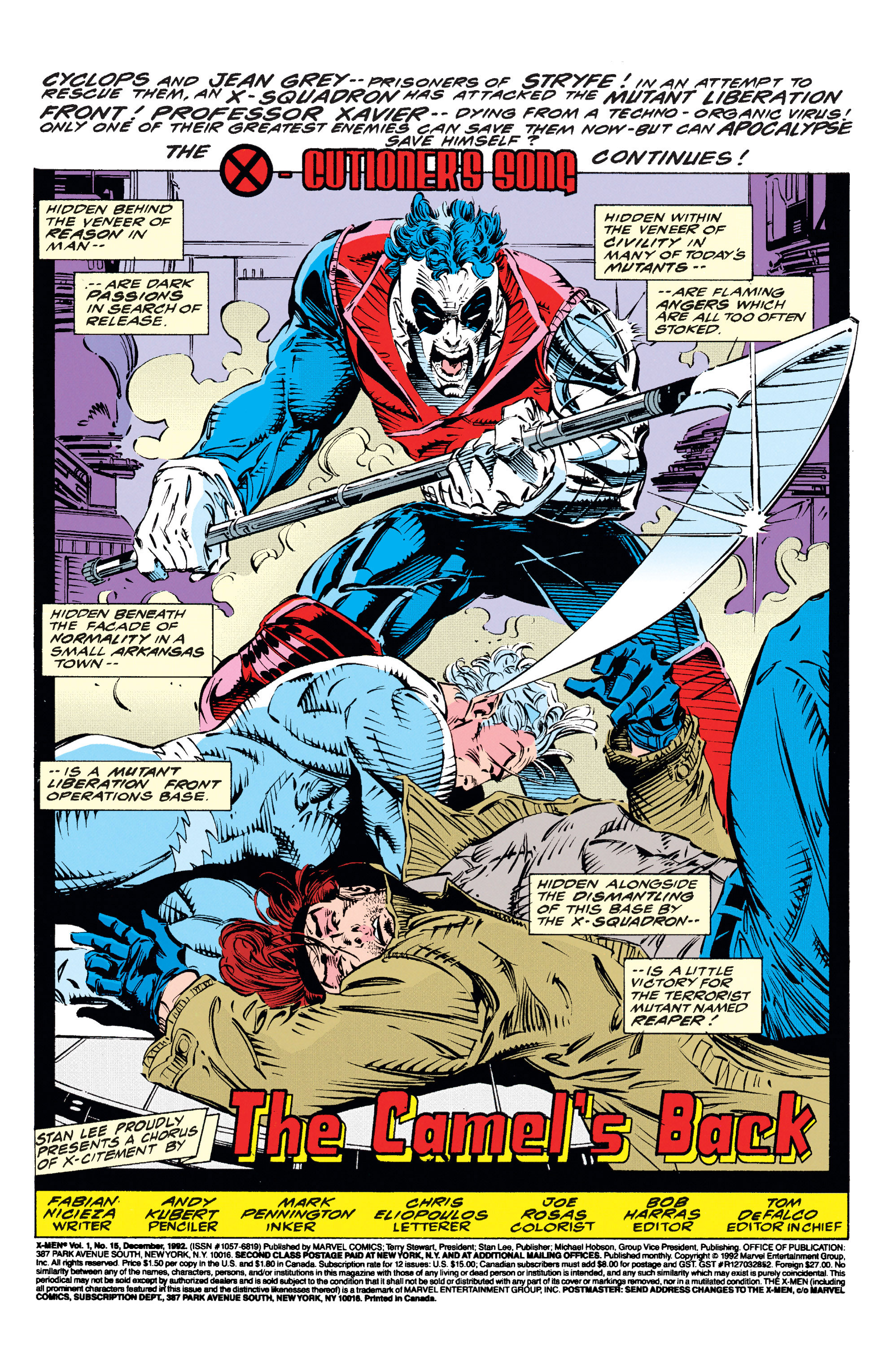 Read online X-Men (1991) comic -  Issue #15 - 2