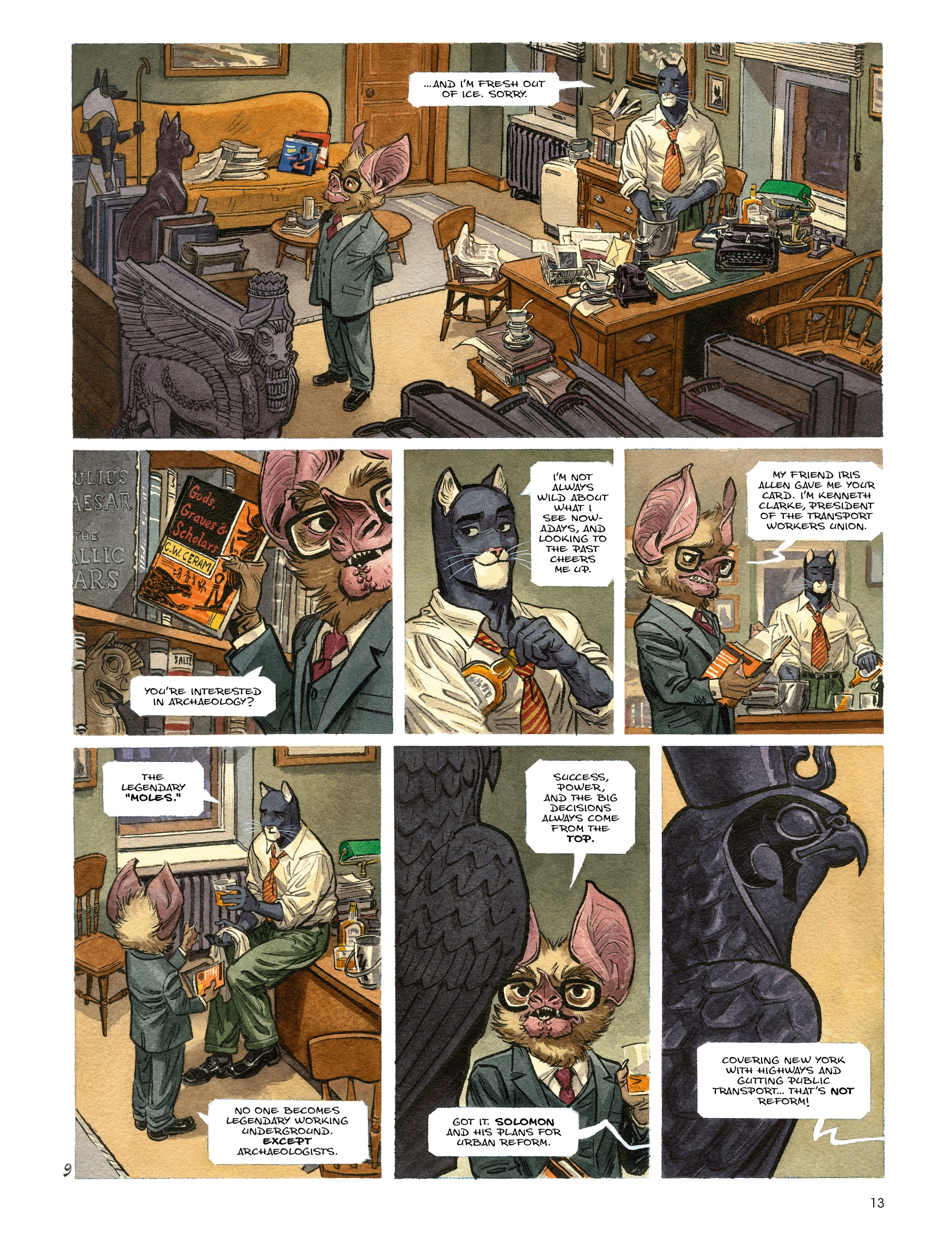 Read online Blacksad: They All Fall Down · Part One comic -  Issue # TPB - 15