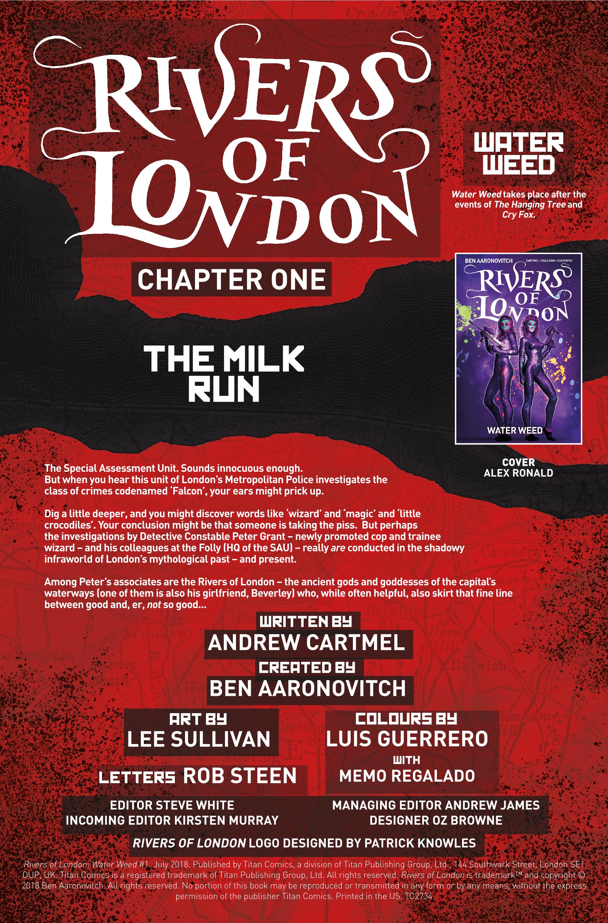 Read online Rivers of London: Water Weed comic -  Issue #1 - 2