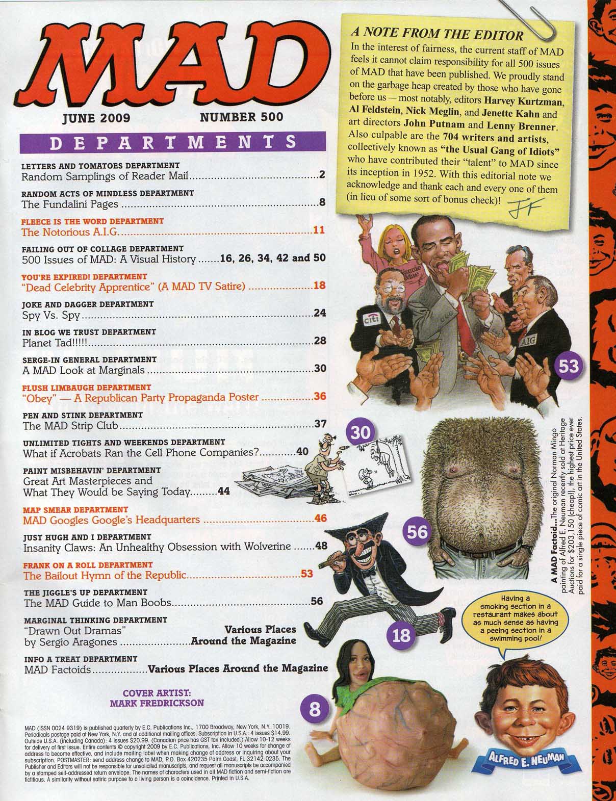 Read online MAD comic -  Issue #500 - 2