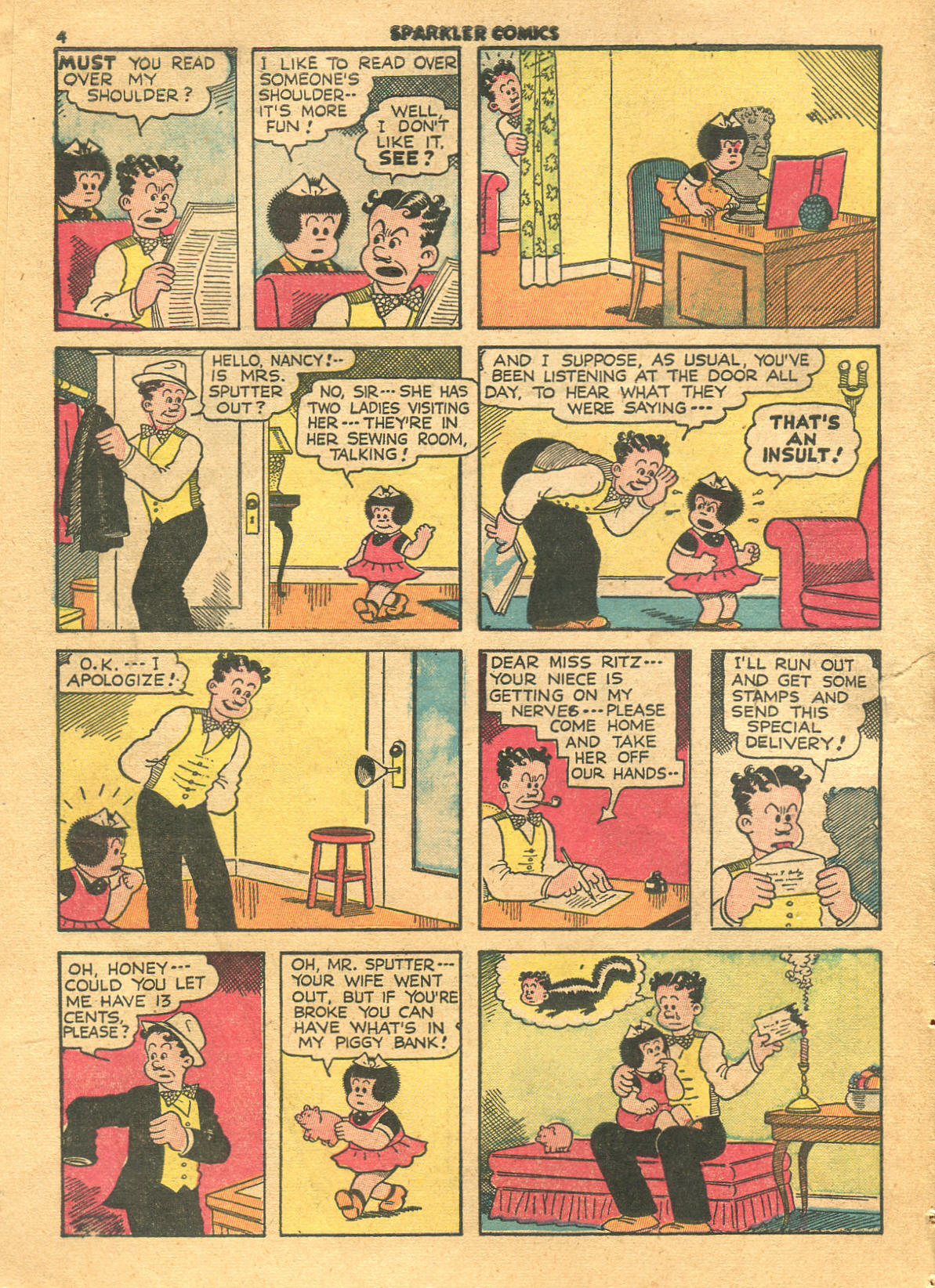 Read online Sparkler Comics comic -  Issue #24 - 6