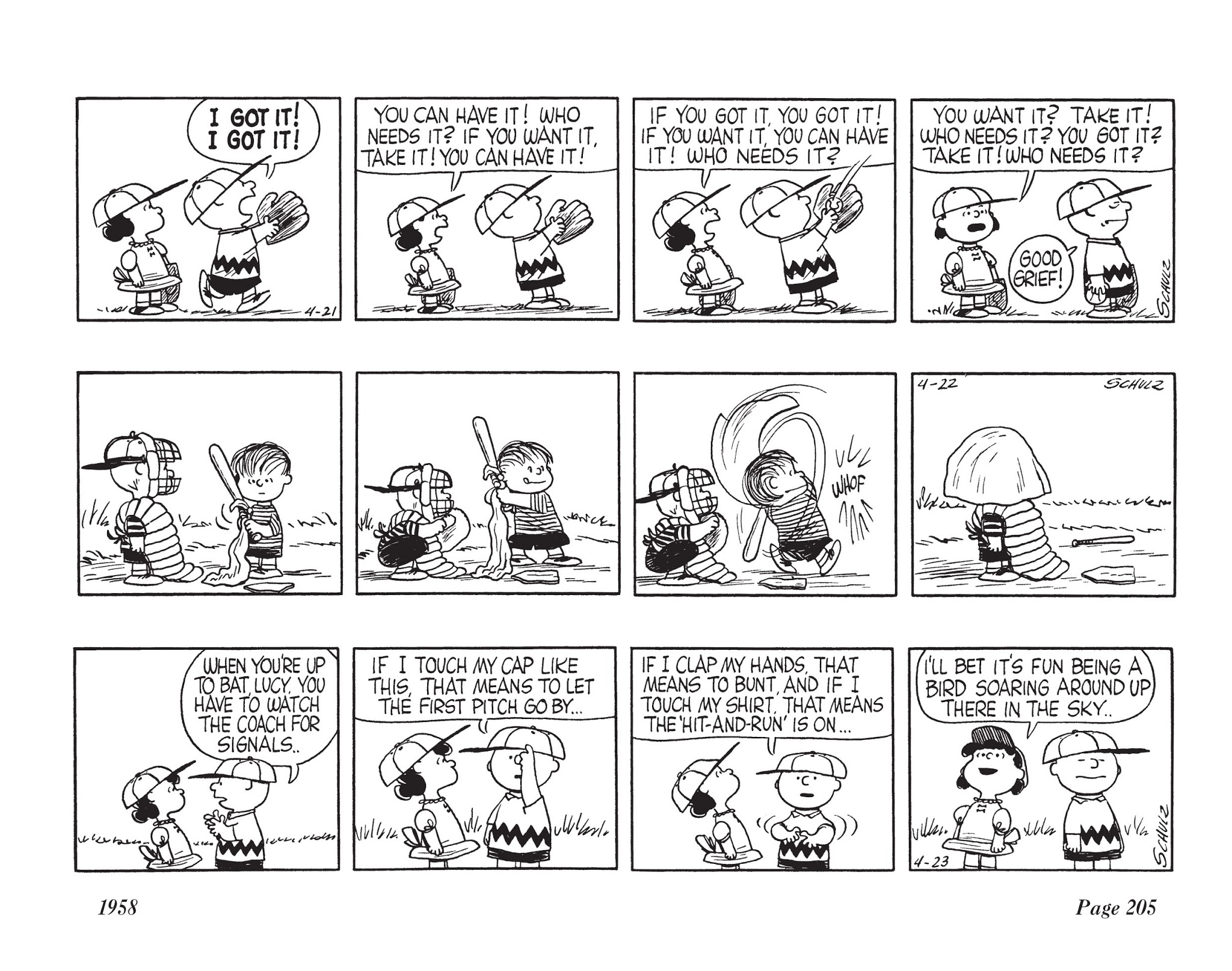 Read online The Complete Peanuts comic -  Issue # TPB 4 - 219