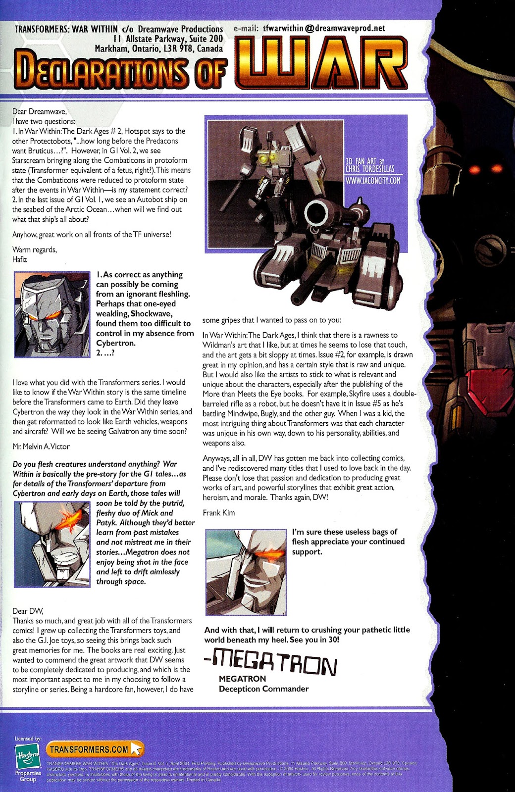 Transformers War Within: The Dark Ages issue 6 - Page 23