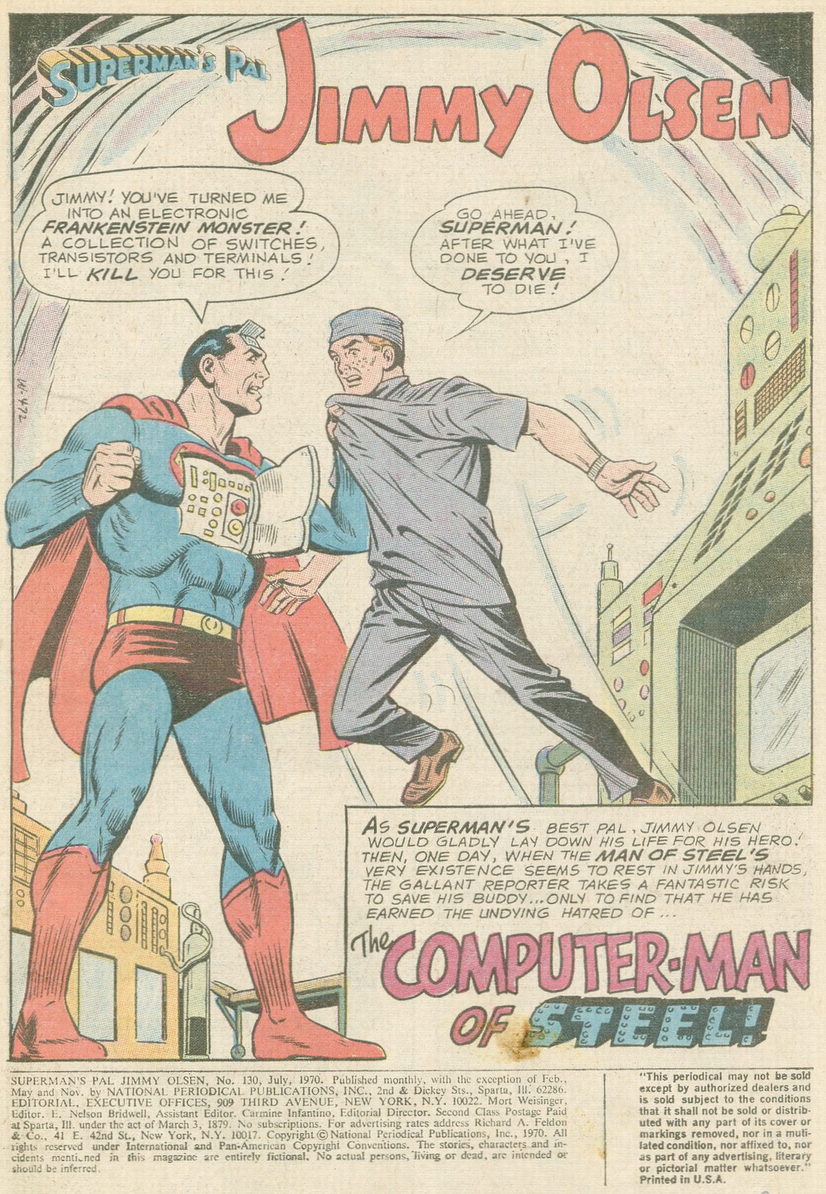 Read online Superman's Pal Jimmy Olsen comic -  Issue #130 - 3