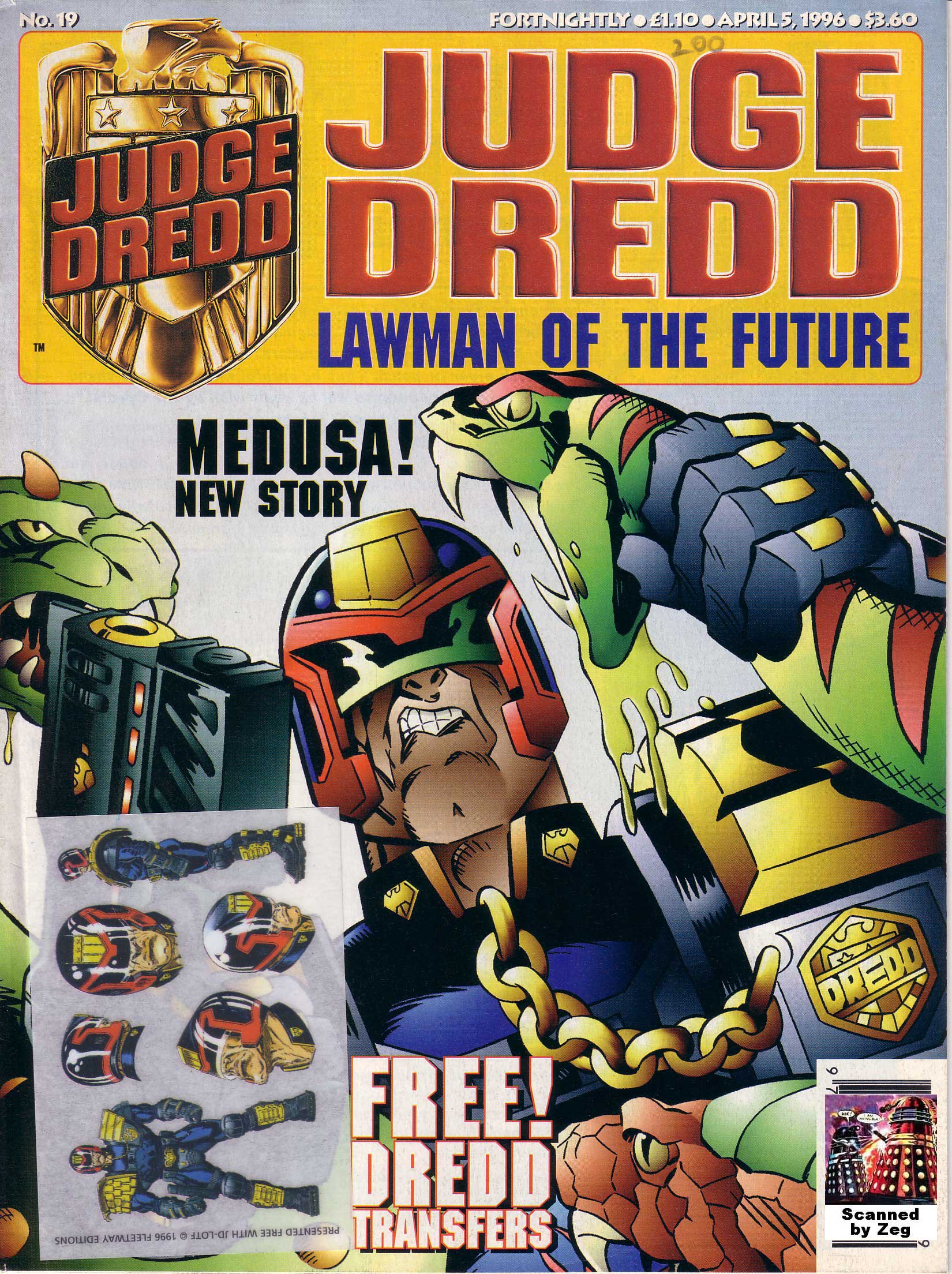 Read online Judge Dredd Lawman of the Future comic -  Issue #19 - 1