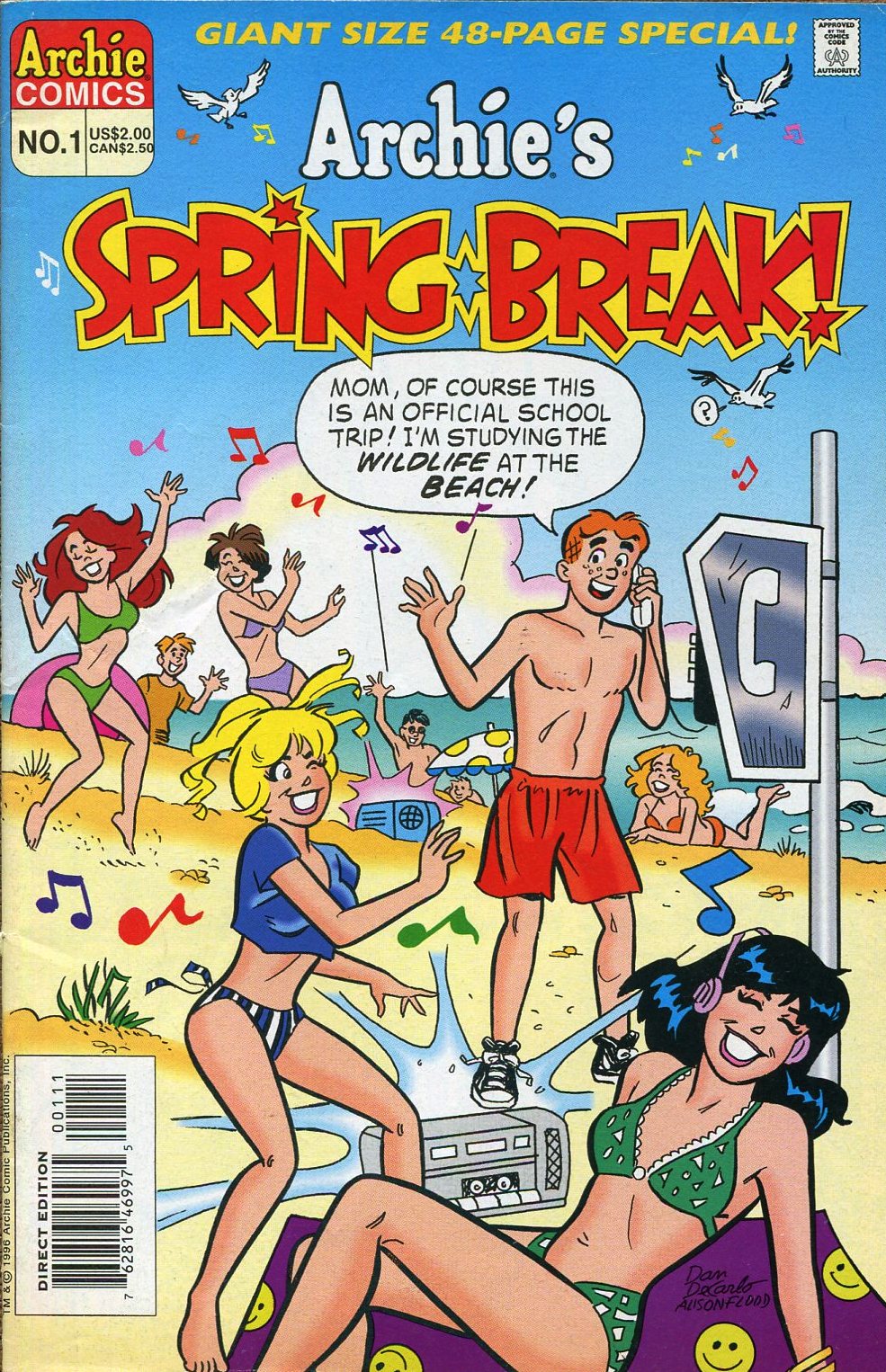 Read online Archie's Spring Break comic -  Issue #1 - 1