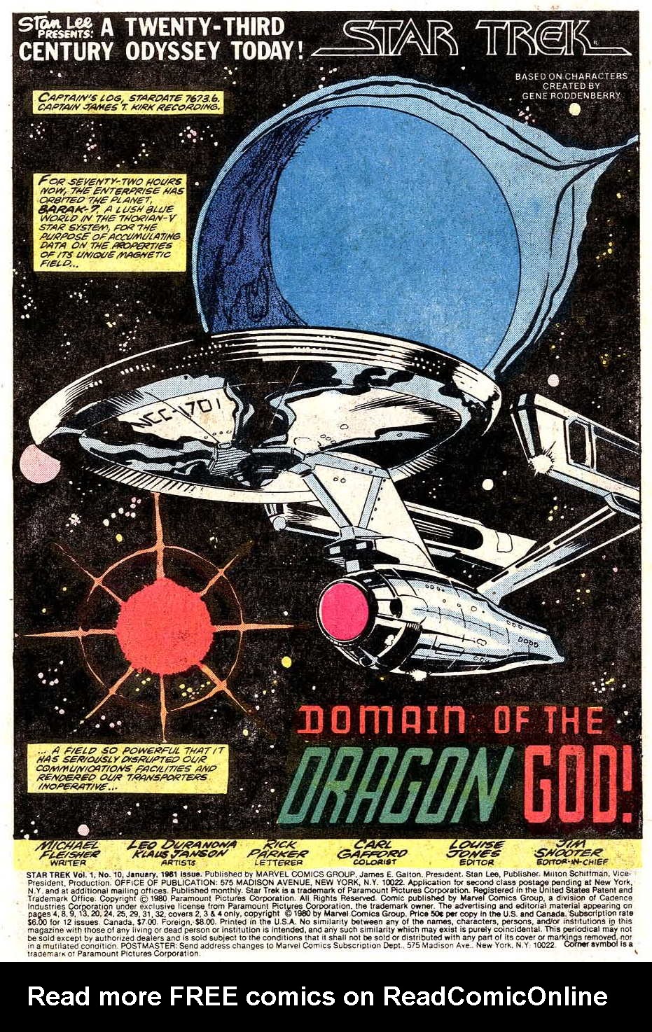 Read online Star Trek (1980) comic -  Issue #10 - 3