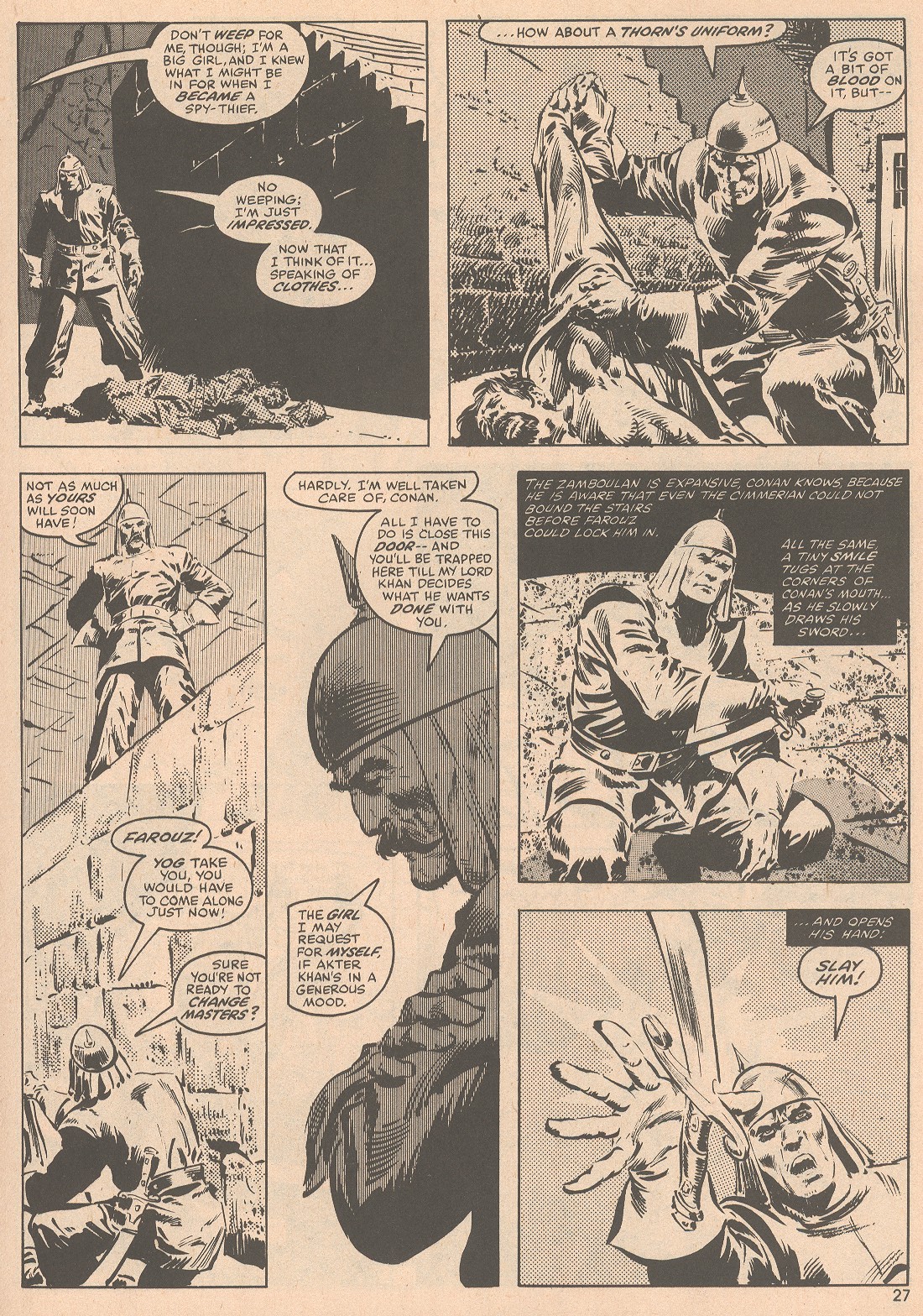 Read online The Savage Sword Of Conan comic -  Issue #58 - 28