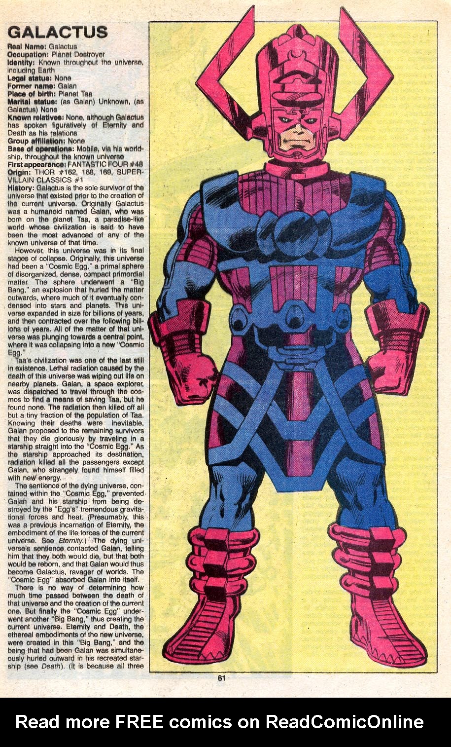 Read online The Official Handbook of the Marvel Universe Deluxe Edition comic -  Issue #4 - 63