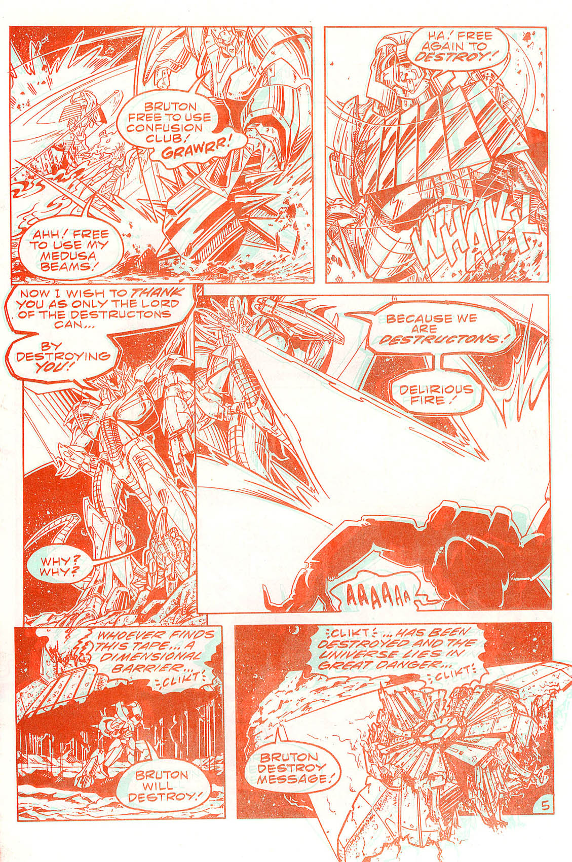 Read online The Transformers in 3-D comic -  Issue #3 - 6