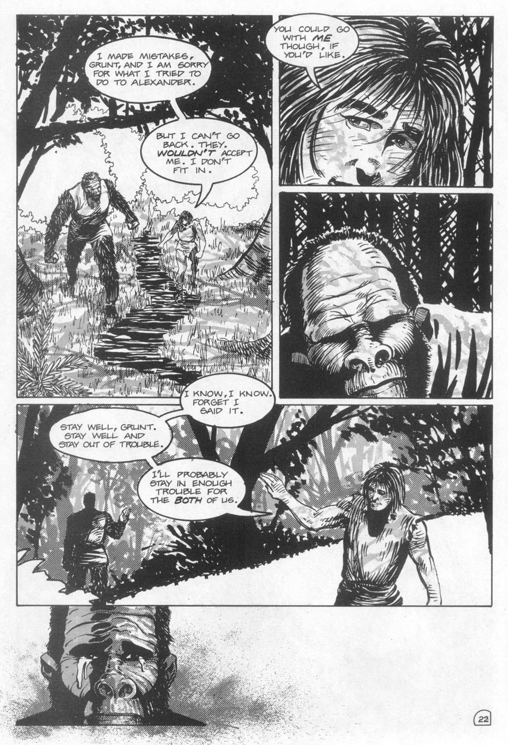 Read online Planet of the Apes (1990) comic -  Issue #12 - 24