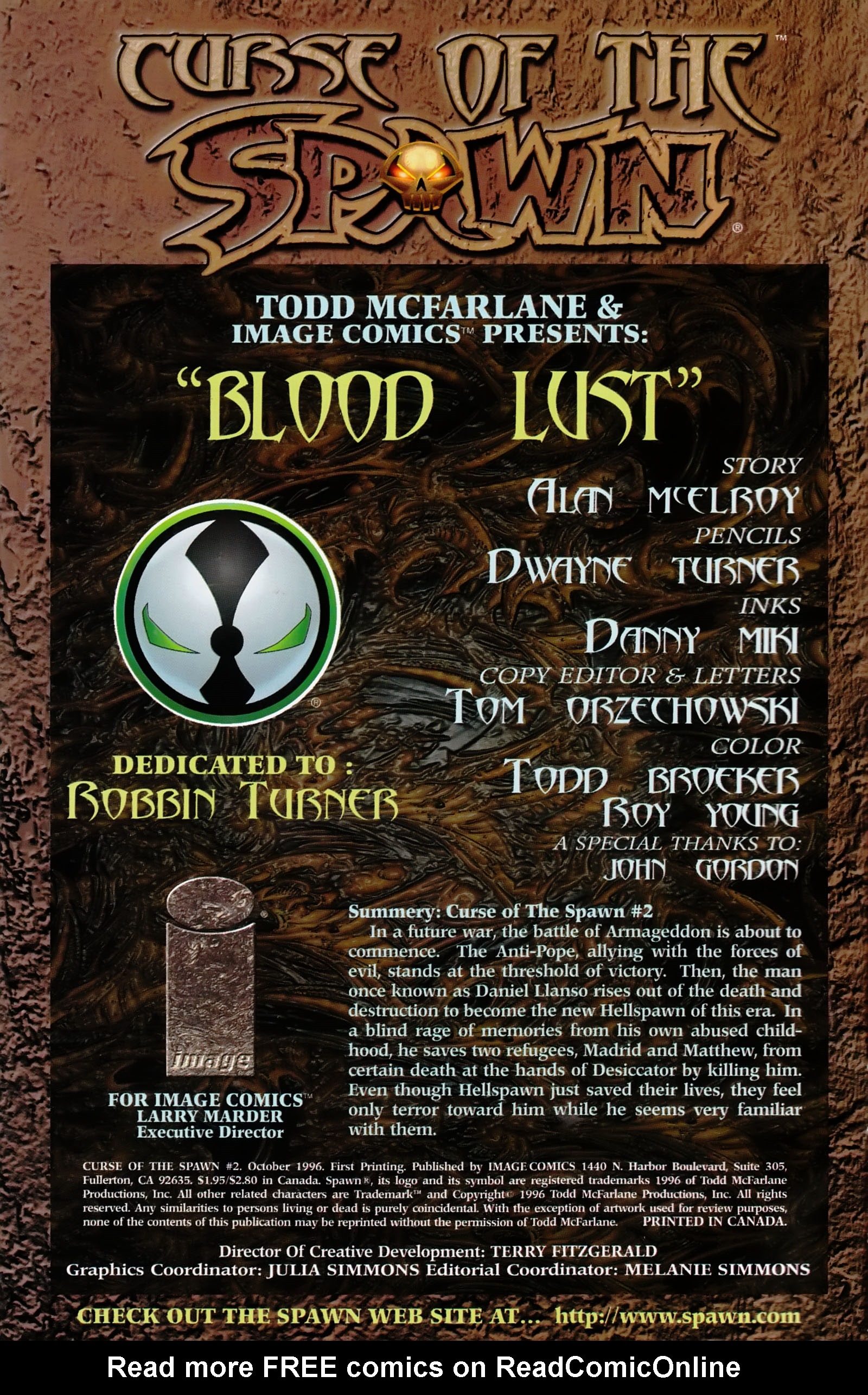 Read online Curse of the Spawn comic -  Issue #2 - 2