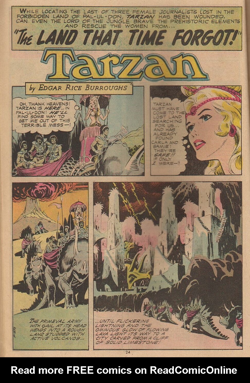 Read online Tarzan (1972) comic -  Issue #233 - 23