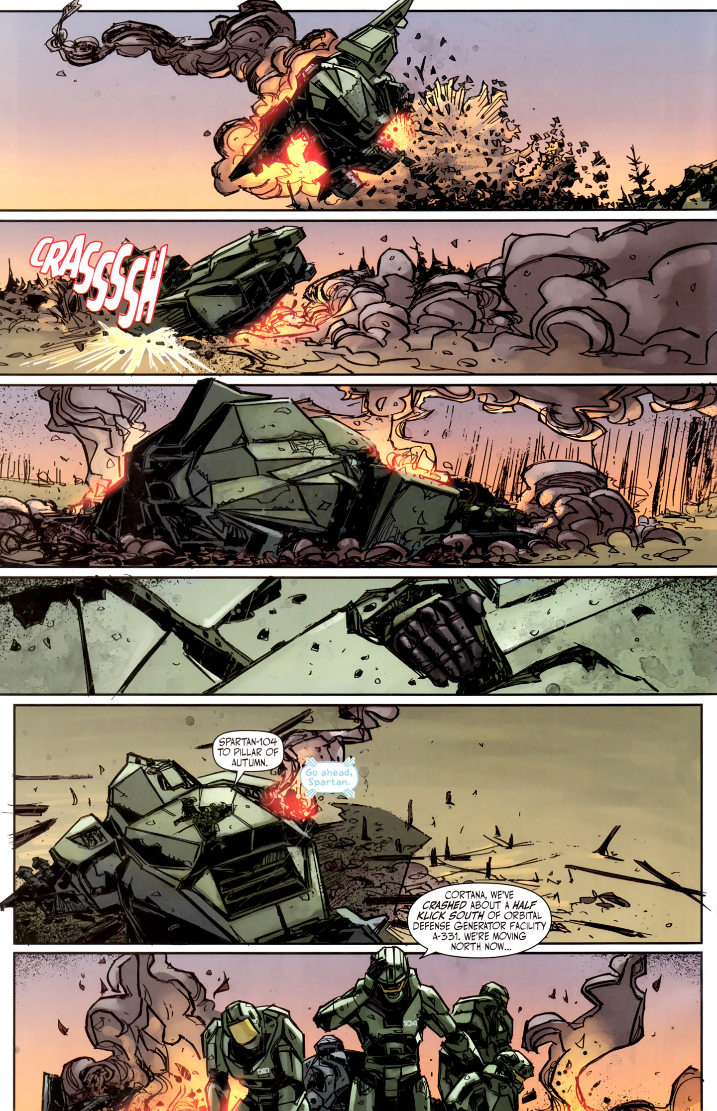 Read online Halo: Fall Of Reach - Invasion comic -  Issue #3 - 6