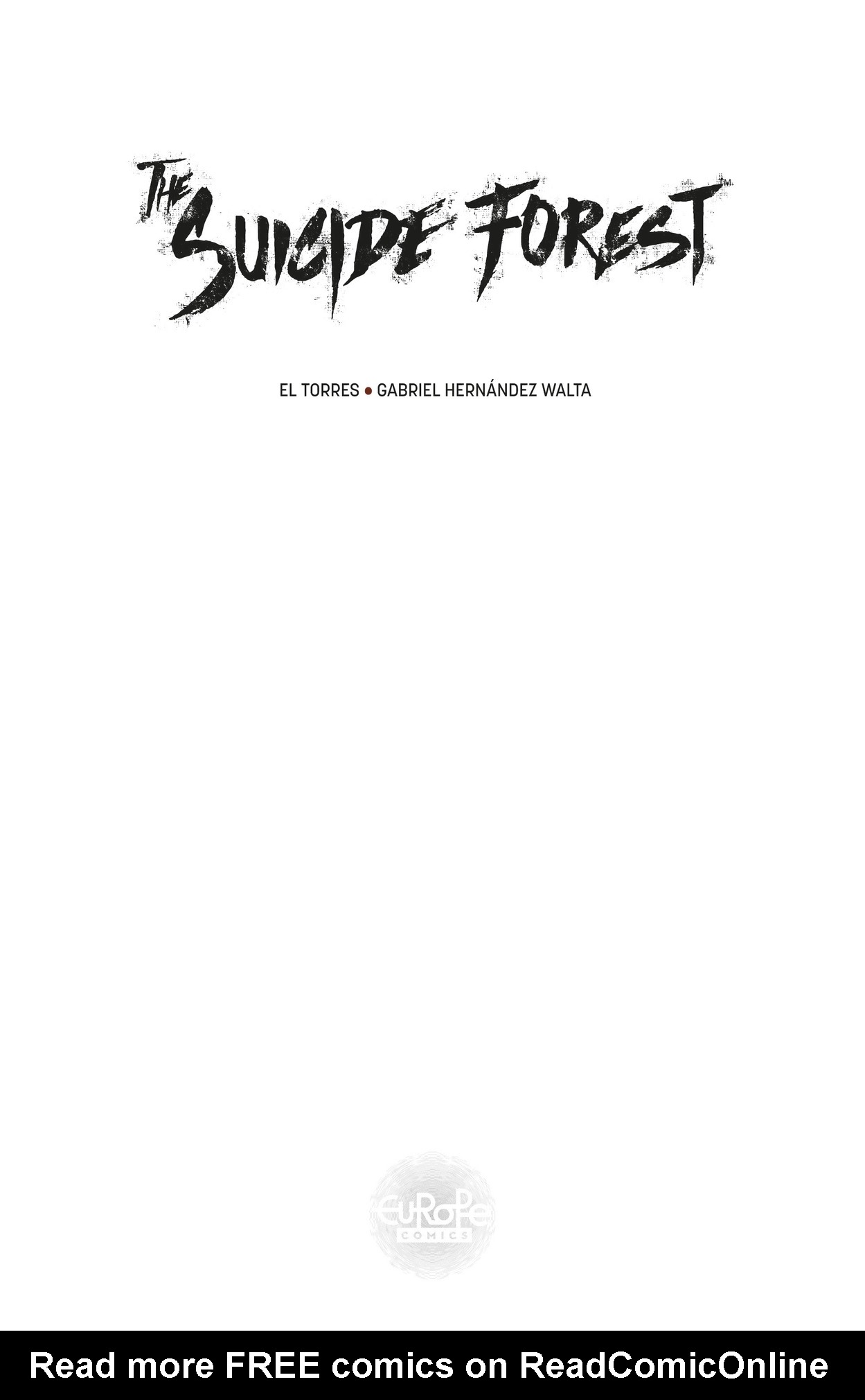 Read online The Suicide Forest comic -  Issue #1 - 2