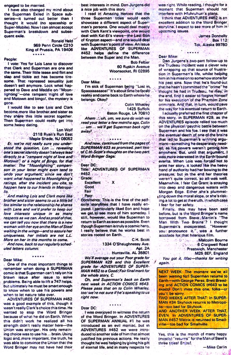 Read online Adventures of Superman (1987) comic -  Issue #456 - 24