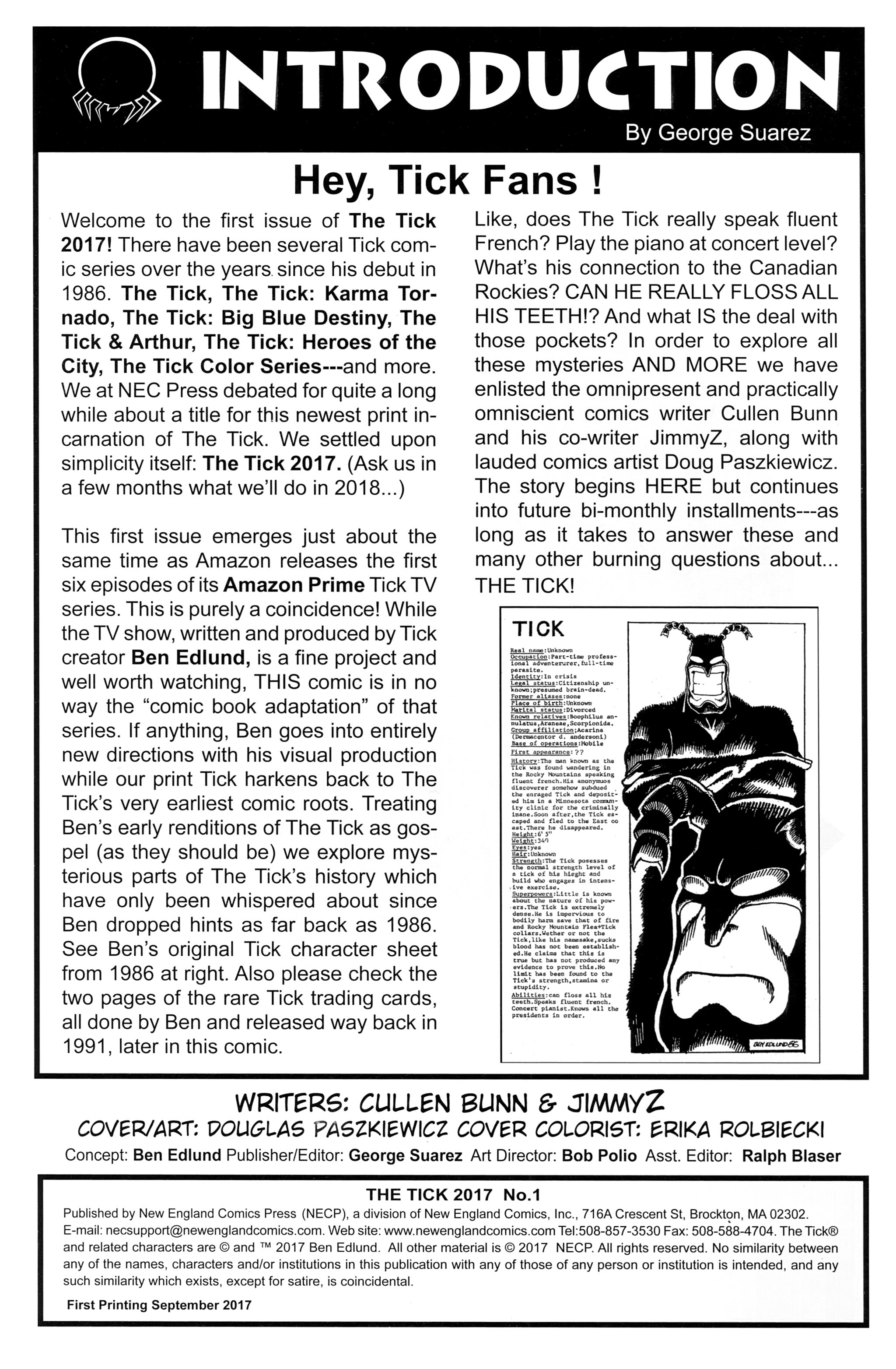 Read online The Tick 2017 comic -  Issue #1 - 2