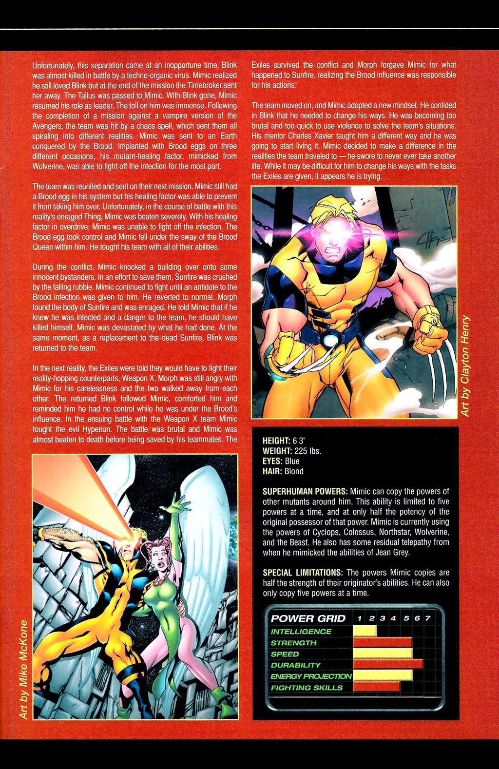 Read online Official Handbook of the Marvel Universe: X-Men Age of Apocalypse 2005 comic -  Issue # Full - 39