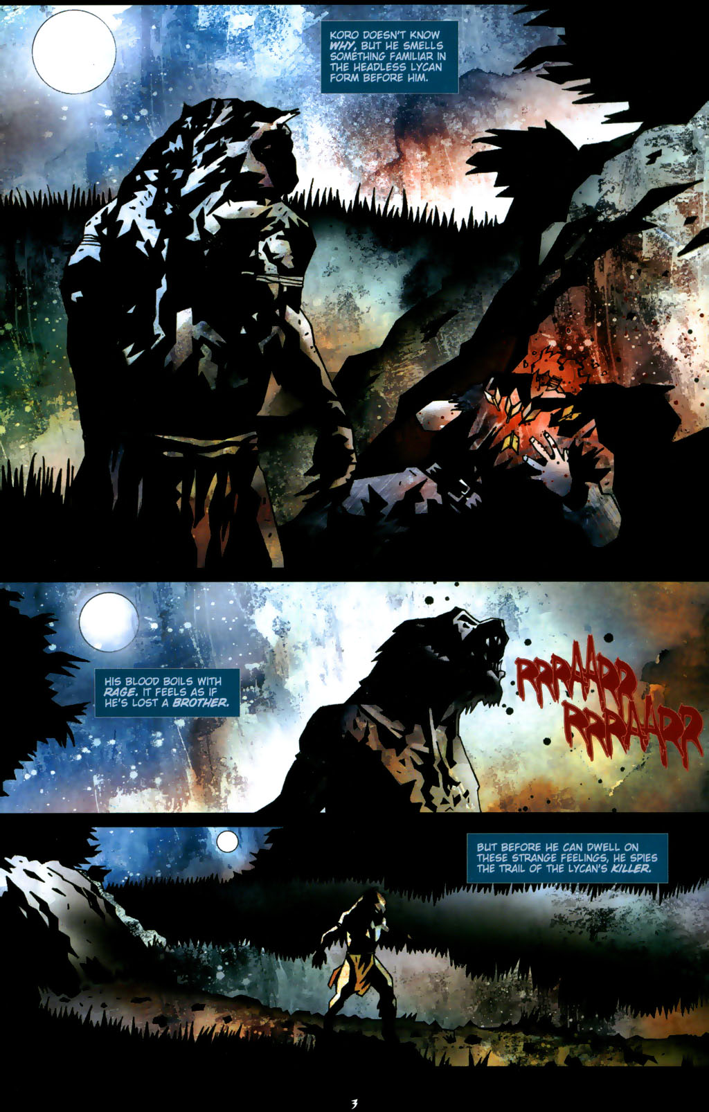 Read online Underworld: Red In Tooth And Claw comic -  Issue #3 - 5