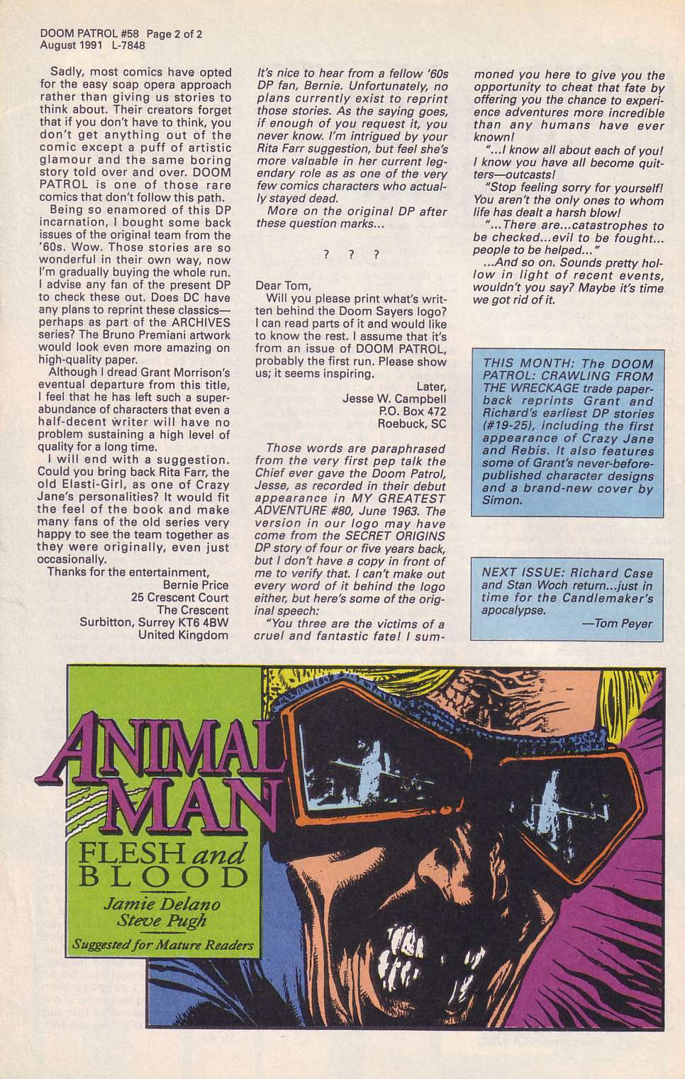 Read online Doom Patrol (1987) comic -  Issue #58 - 27