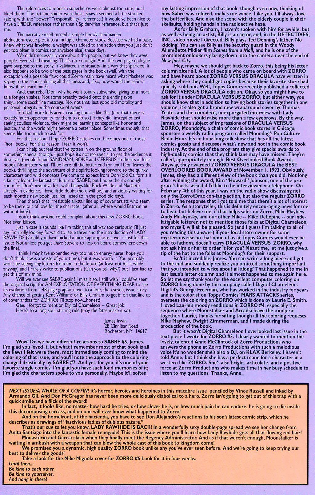 Read online Zorro (1993) comic -  Issue #5 - 26