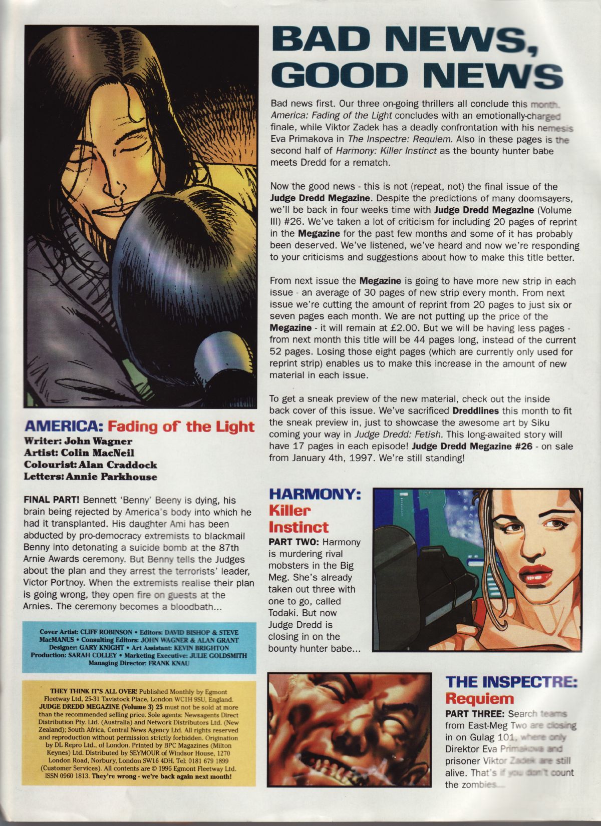 Read online Judge Dredd Megazine (vol. 3) comic -  Issue #25 - 2
