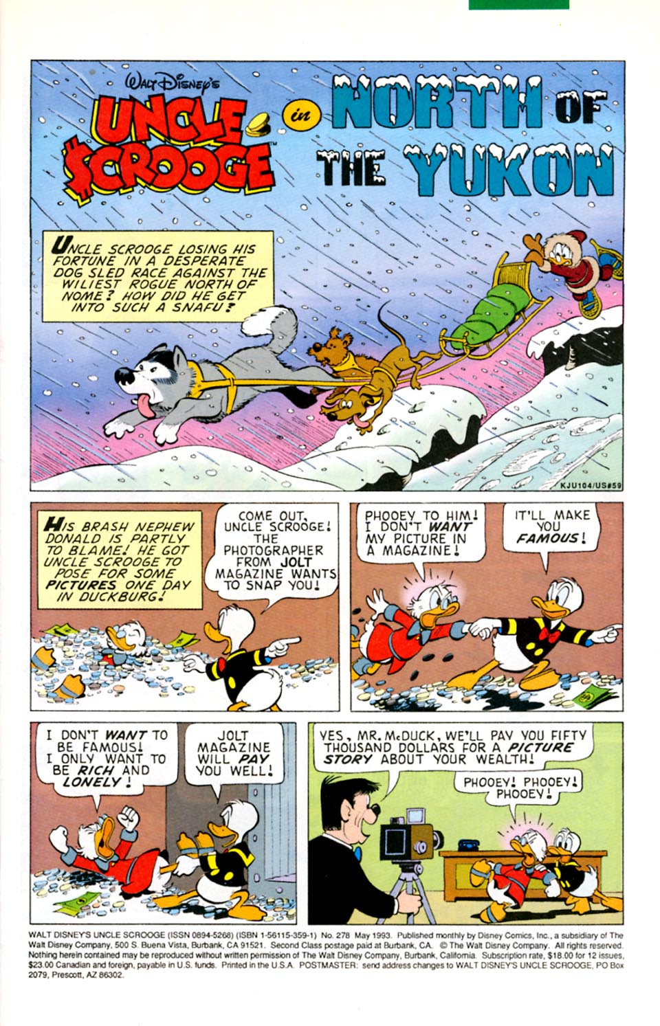 Read online Uncle Scrooge (1953) comic -  Issue #278 - 2