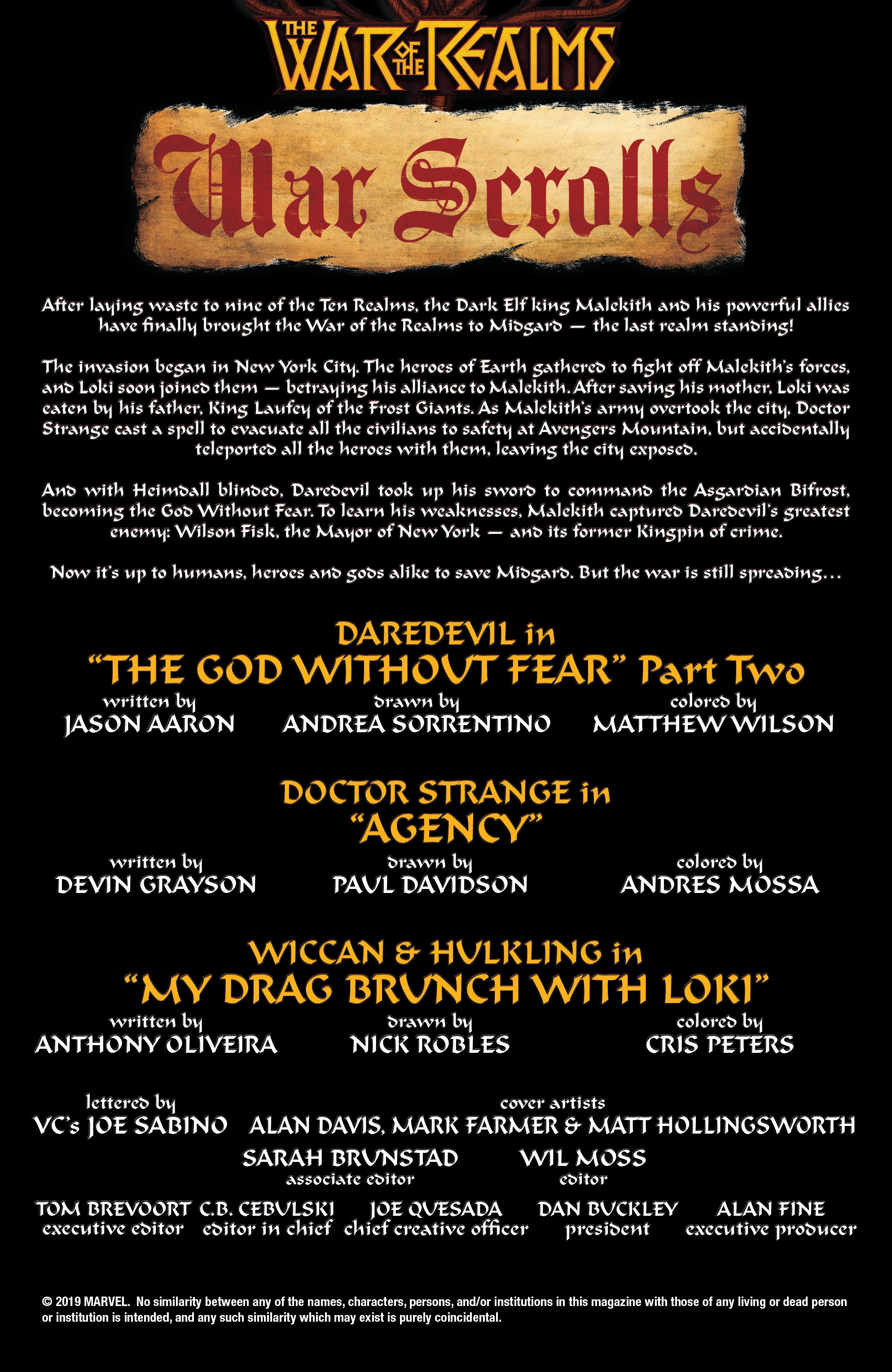 Read online War of the Realms: War Scrolls comic -  Issue #2 - 2