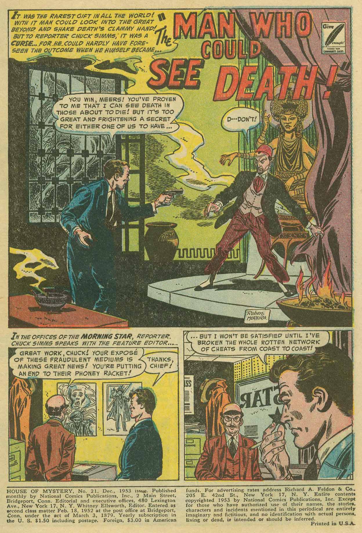 Read online House of Mystery (1951) comic -  Issue #21 - 3