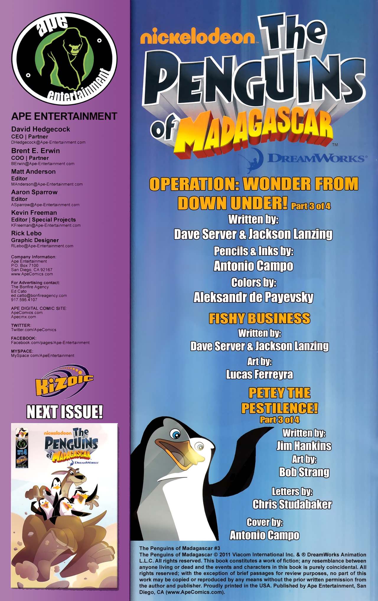 Read online Penguins of Madagascar comic -  Issue #3 - 2