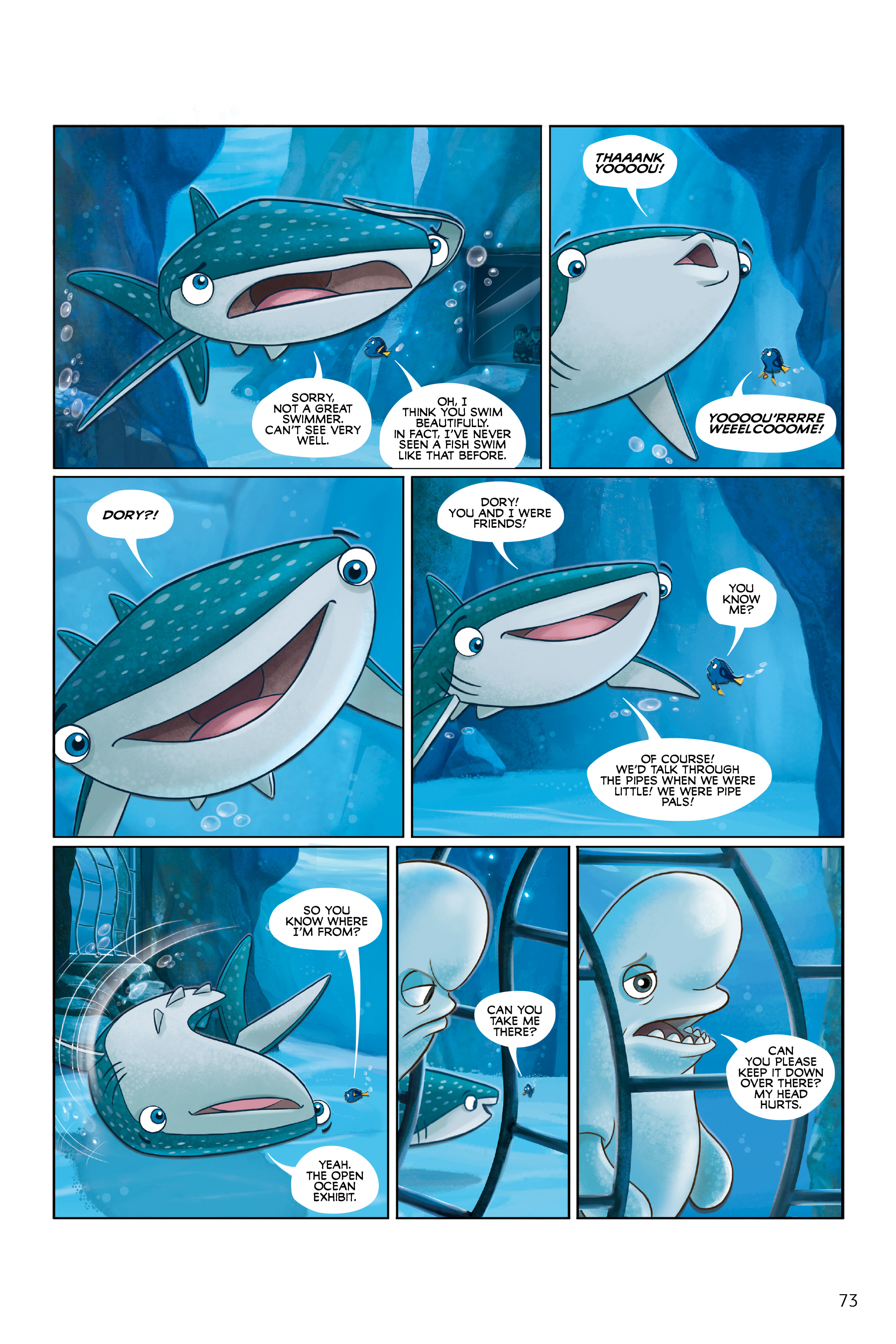Read online Disney/PIXAR Finding Nemo and Finding Dory: The Story of the Movies in Comics comic -  Issue # TPB - 73