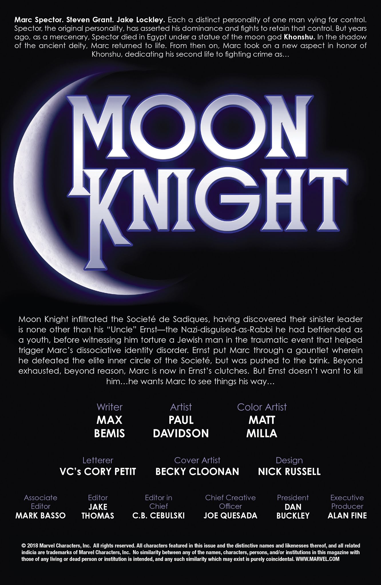 Read online Moon Knight (2016) comic -  Issue #199 - 2