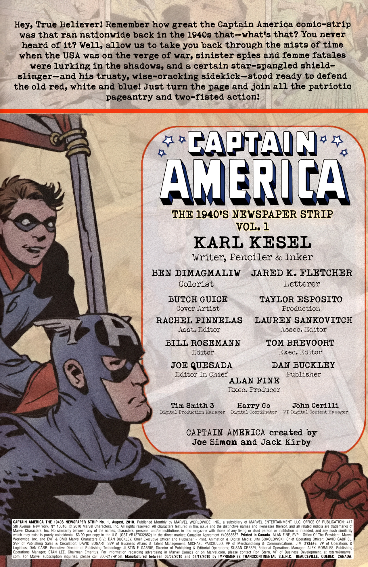 Read online Captain America: The 1940s Newspaper Strip comic -  Issue #1 - 2