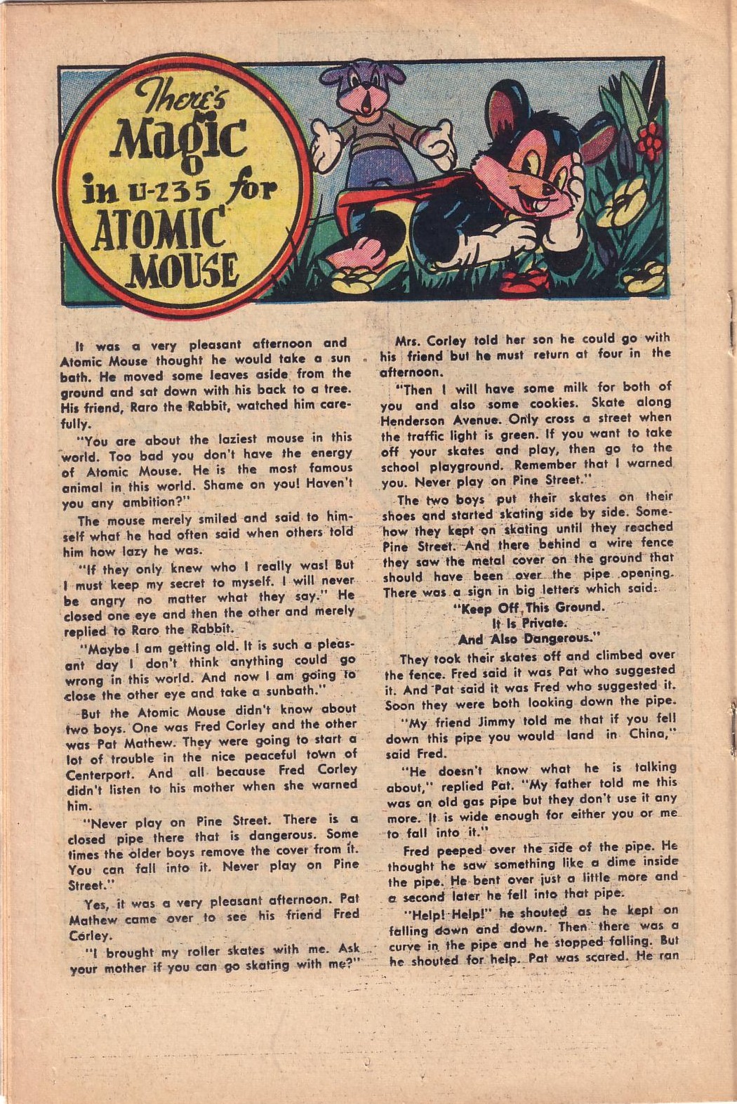 Read online Atomic Mouse comic -  Issue #1 - 17
