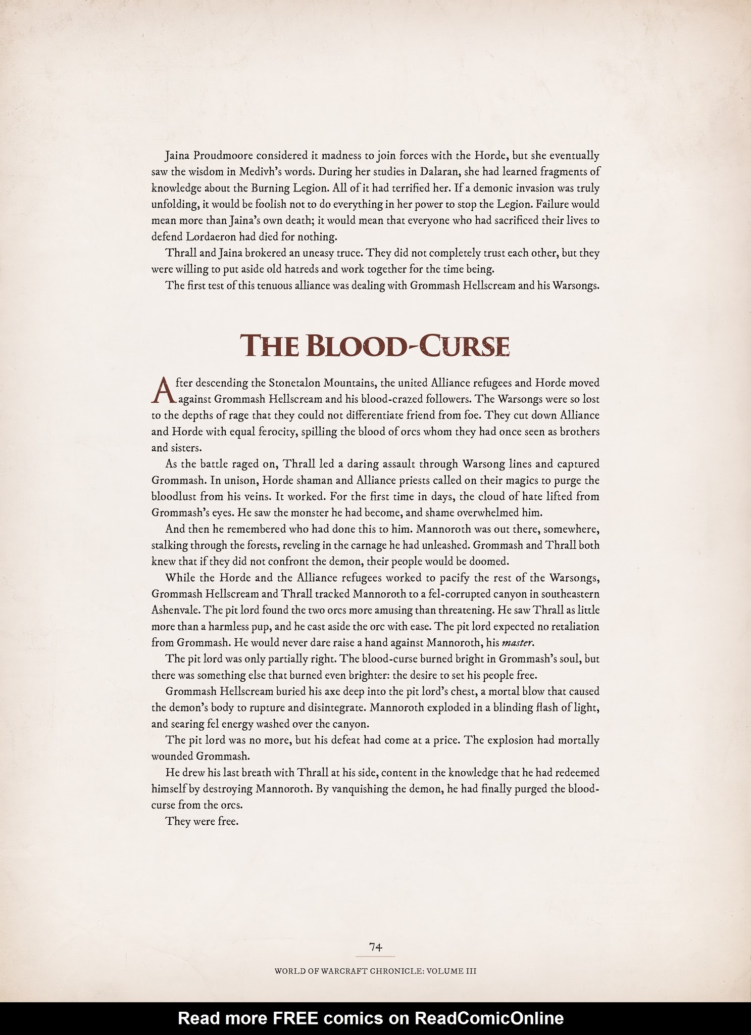 Read online World of Warcraft Chronicle Vol. 3 comic -  Issue # Full - 72