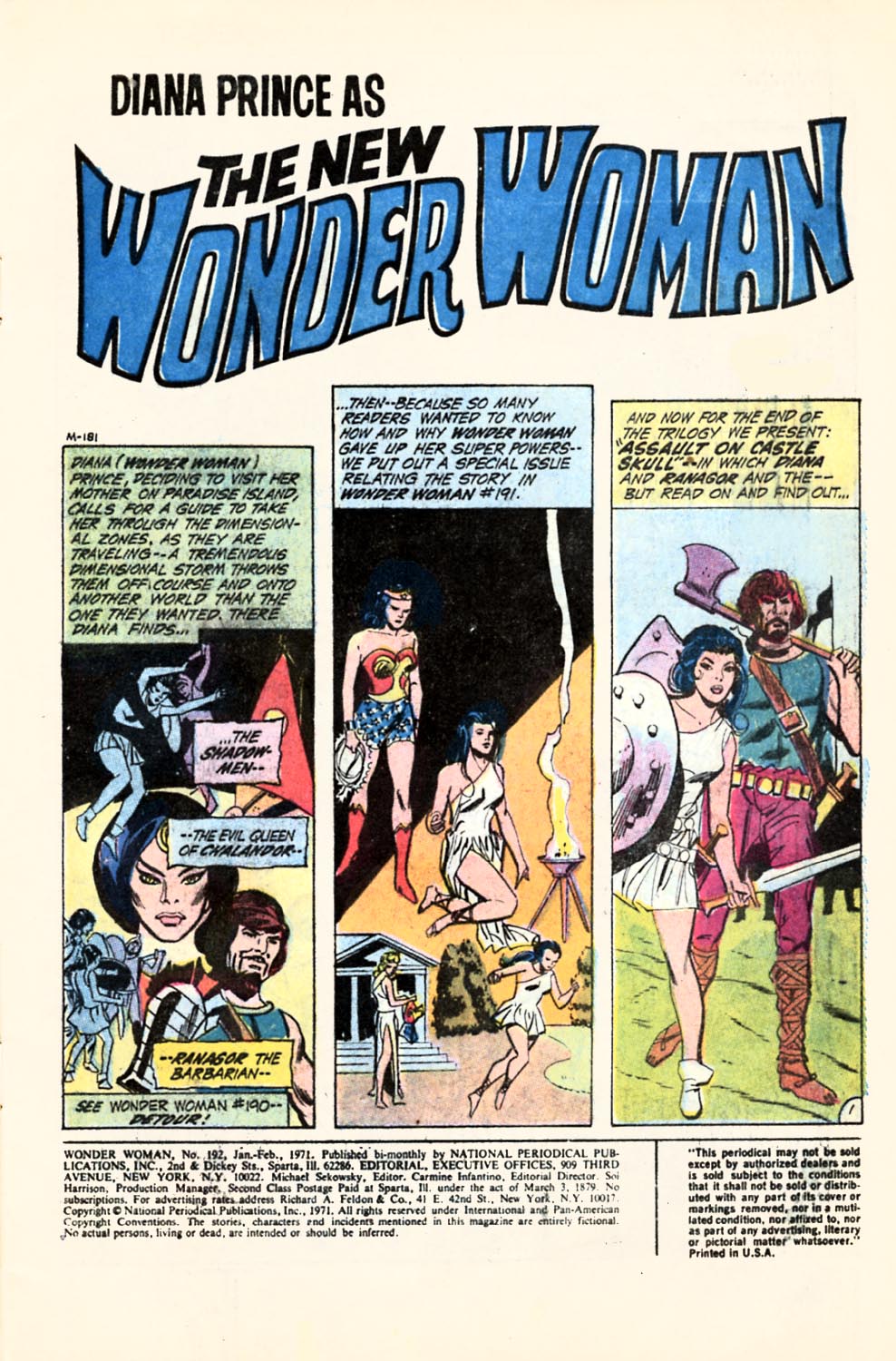 Read online Wonder Woman (1942) comic -  Issue #192 - 3