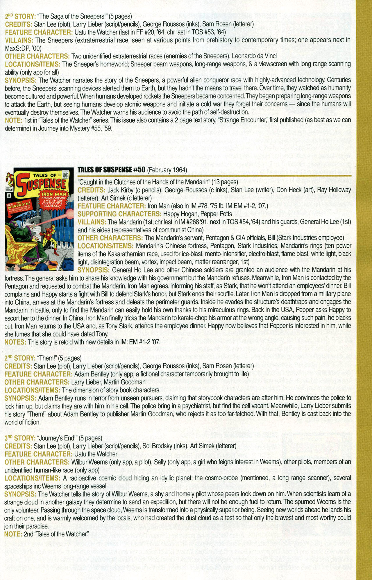 Read online Official Index to the Marvel Universe comic -  Issue #1 - 31