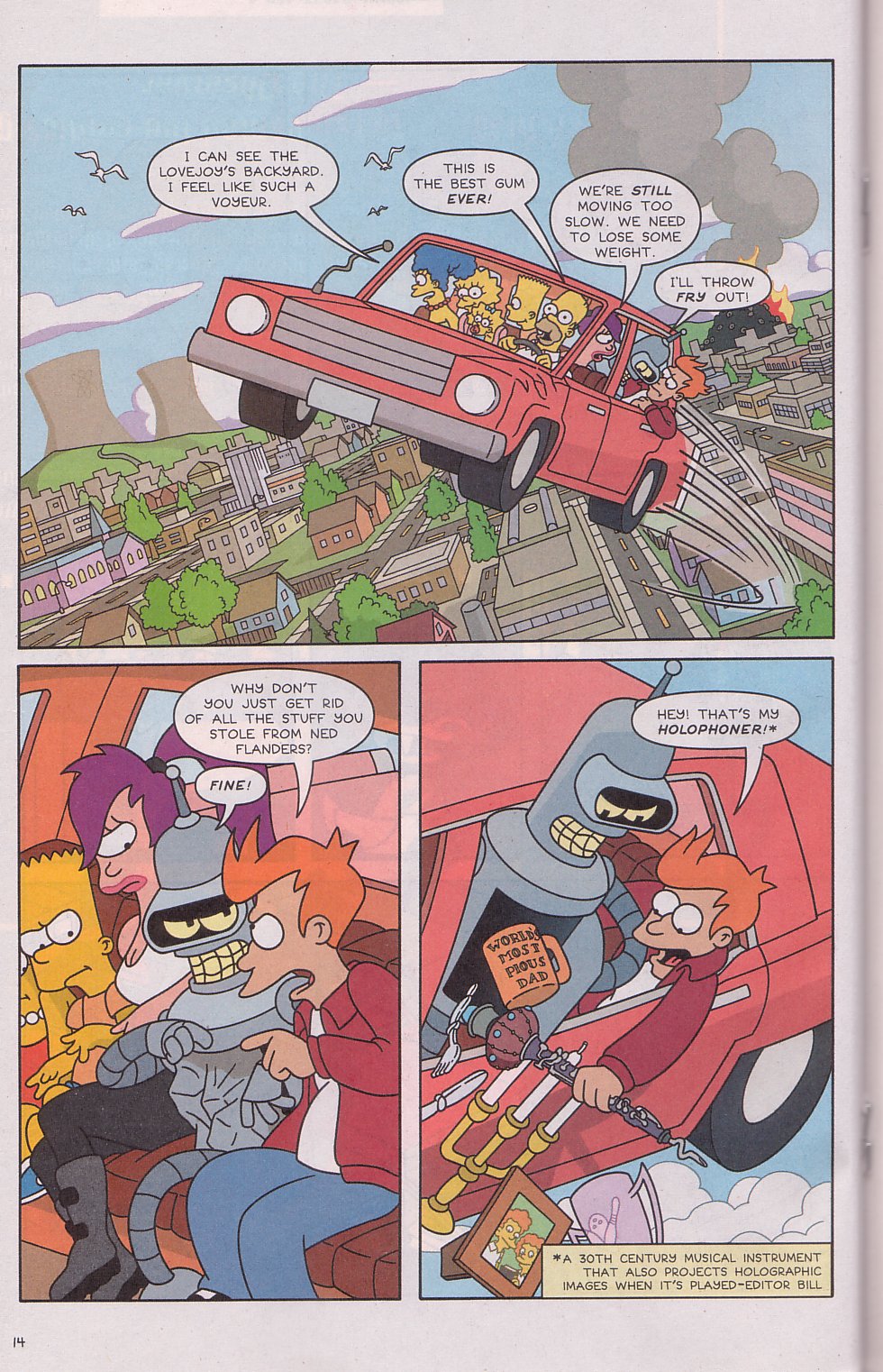 Read online The Futurama/Simpsons Infinitely Secret Crossover Crisis comic -  Issue #2 - 17