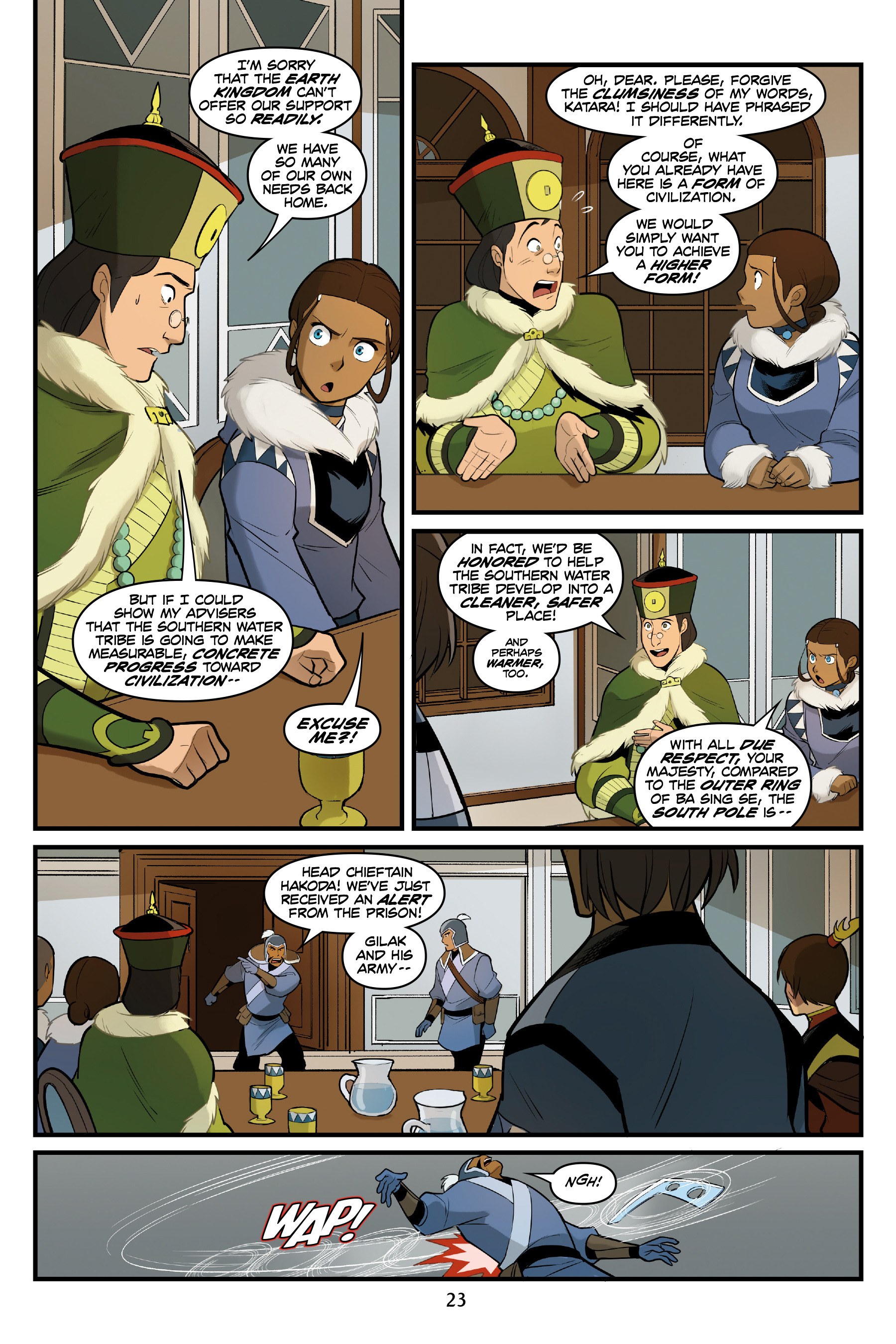Read online Nickelodeon Avatar: The Last Airbender - North and South comic -  Issue #3 - 24