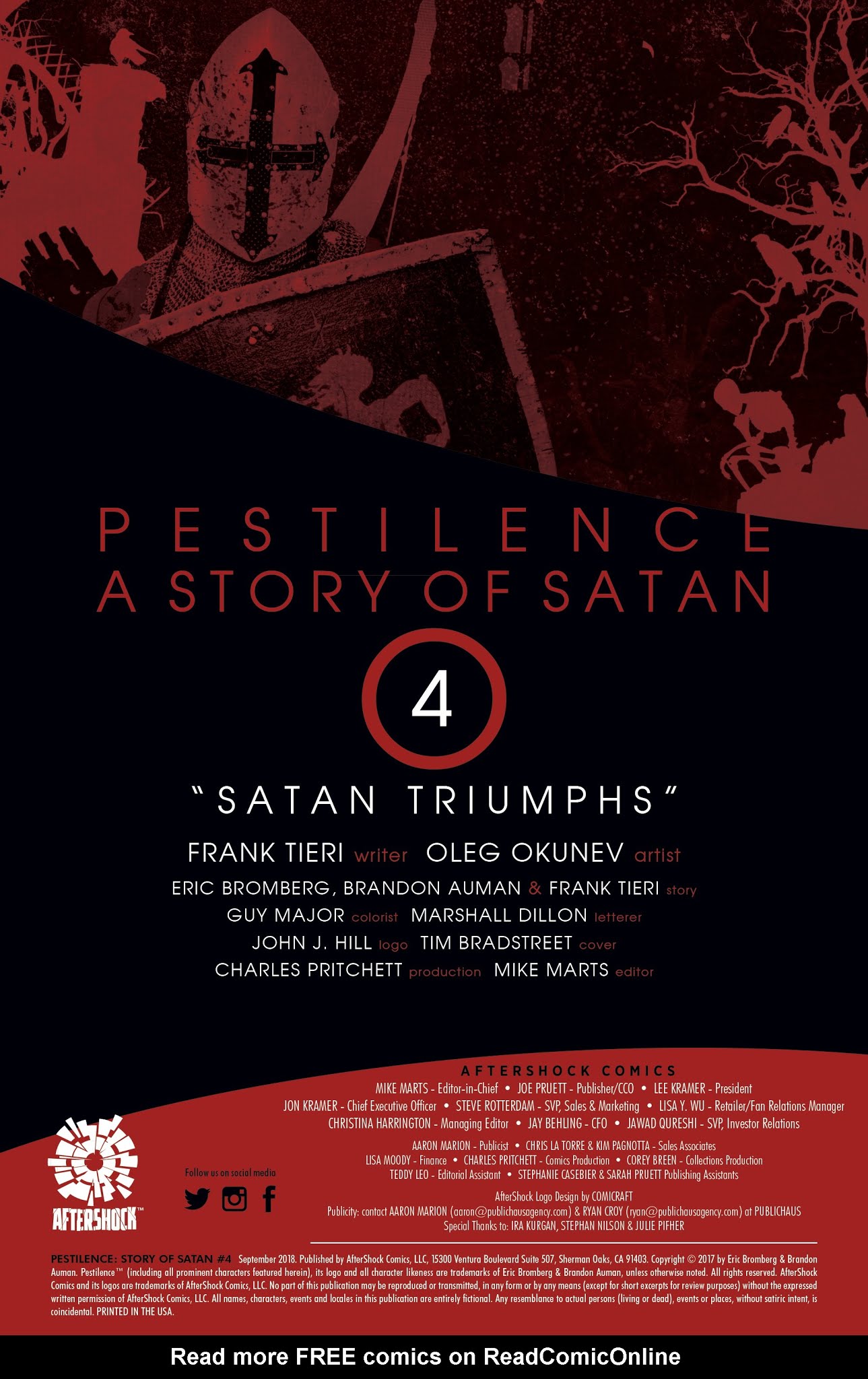 Read online Pestilence: A Story of Satan comic -  Issue #4 - 2
