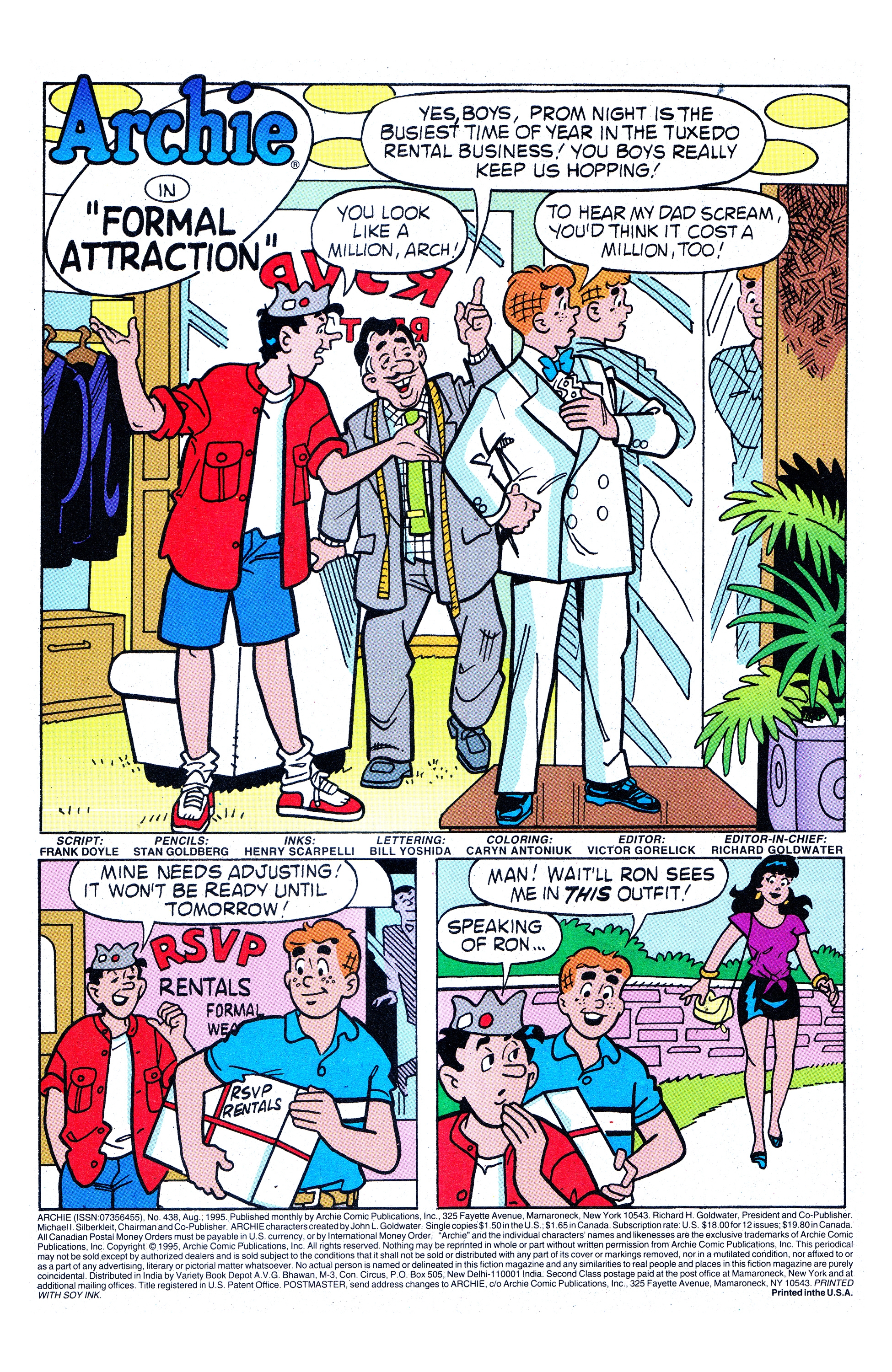 Read online Archie (1960) comic -  Issue #438 - 2
