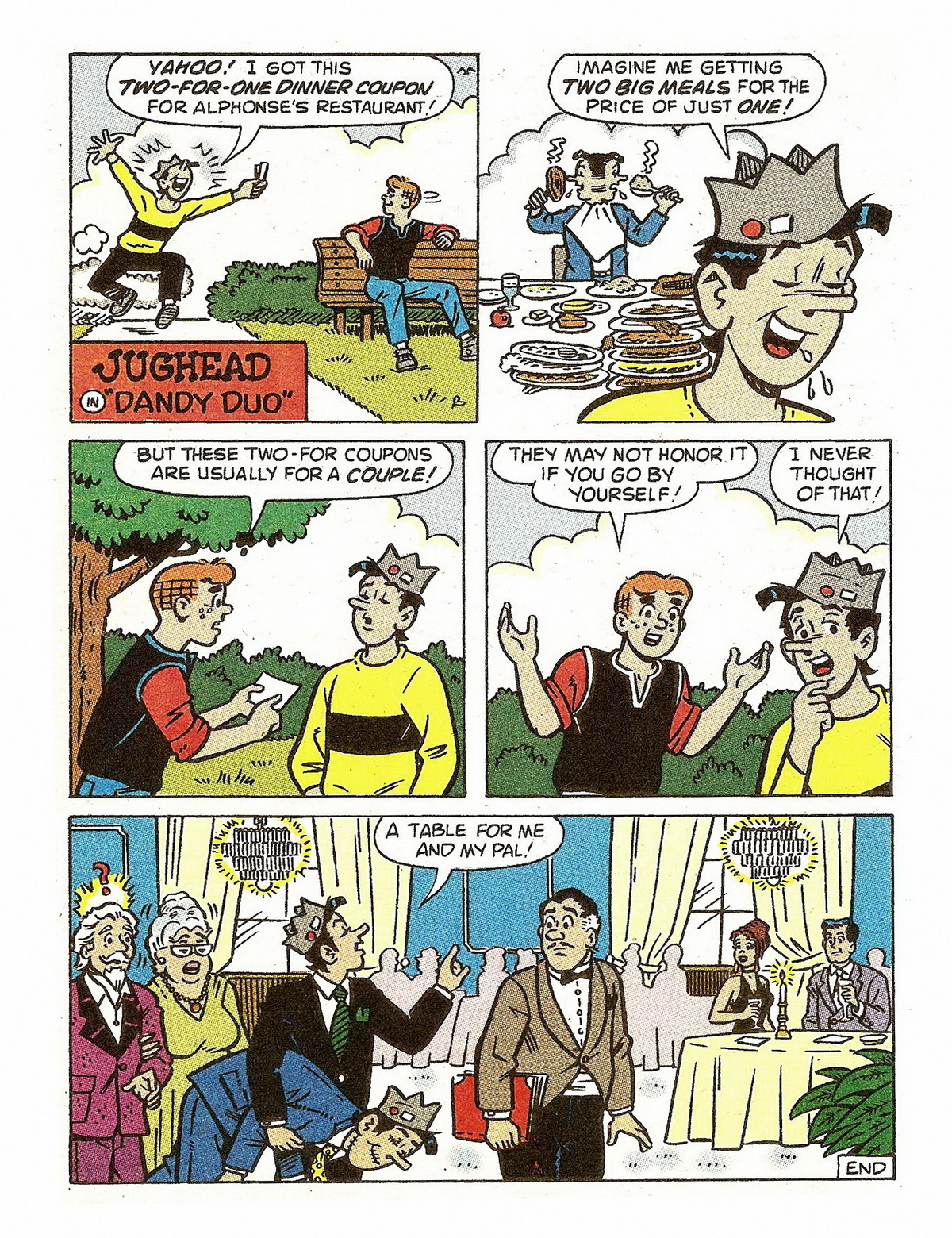 Read online Jughead's Double Digest Magazine comic -  Issue #67 - 144