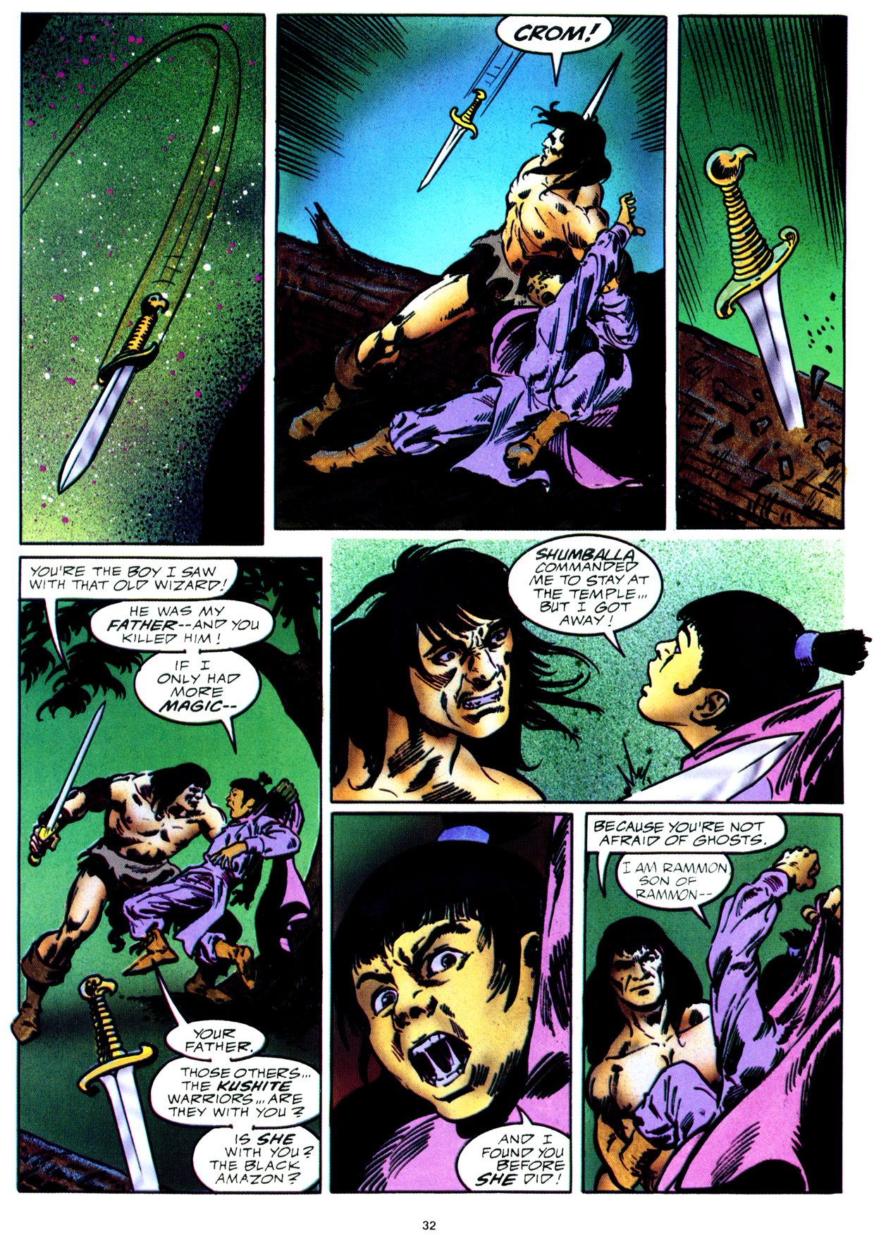 Read online Marvel Graphic Novel comic -  Issue #59 - Conan - The Horn of Azoth - 32
