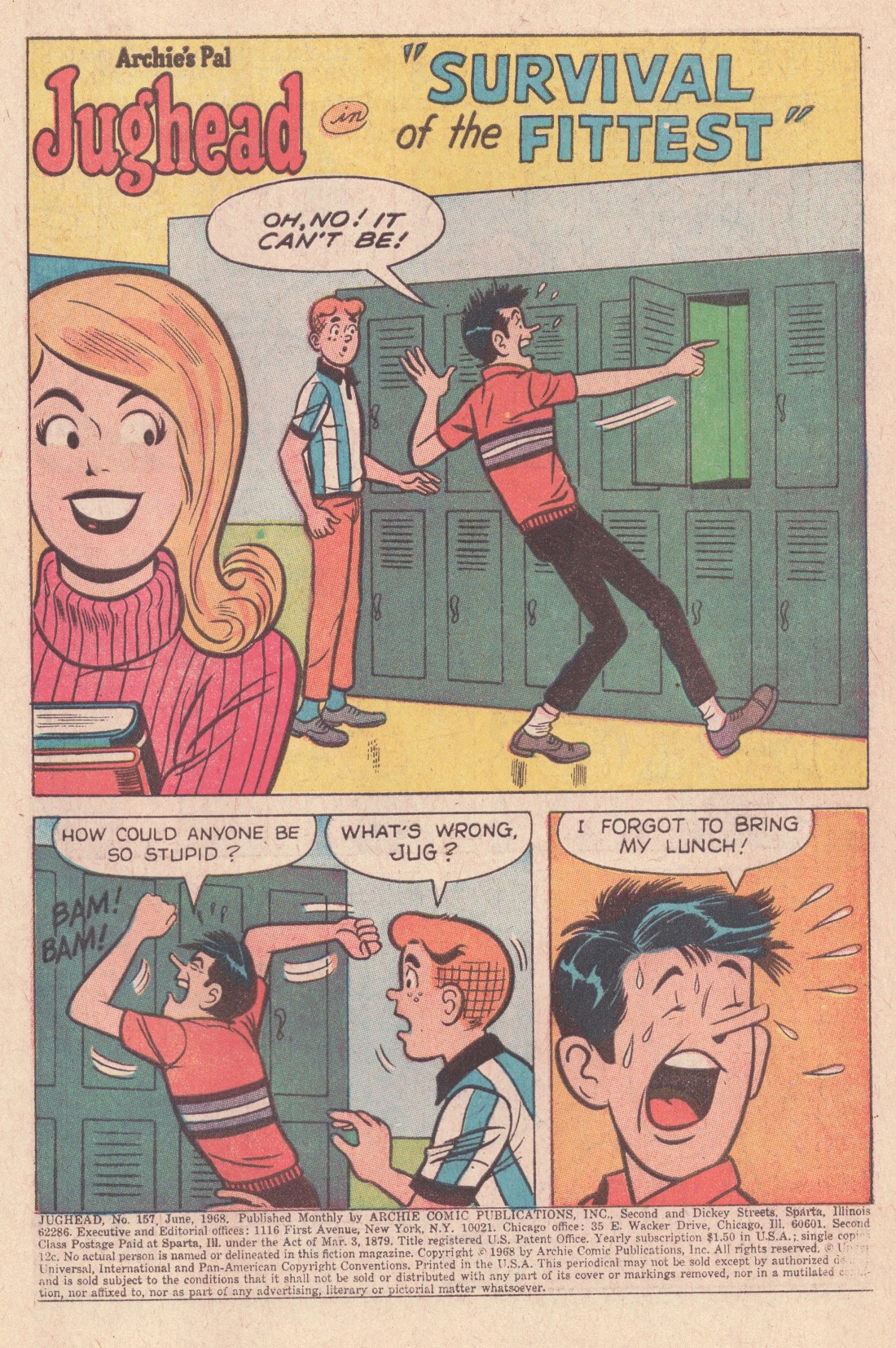 Read online Jughead (1965) comic -  Issue #157 - 3
