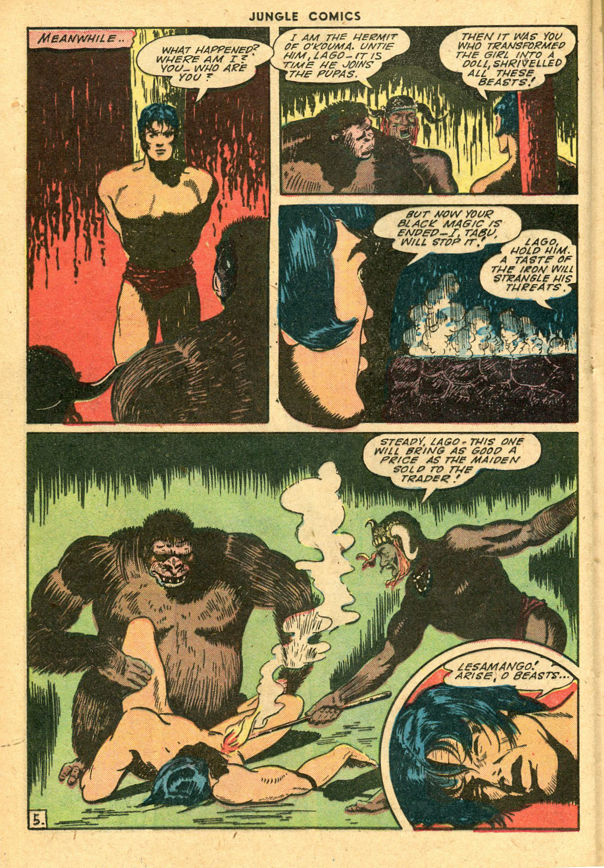 Read online Jungle Comics comic -  Issue #63 - 35